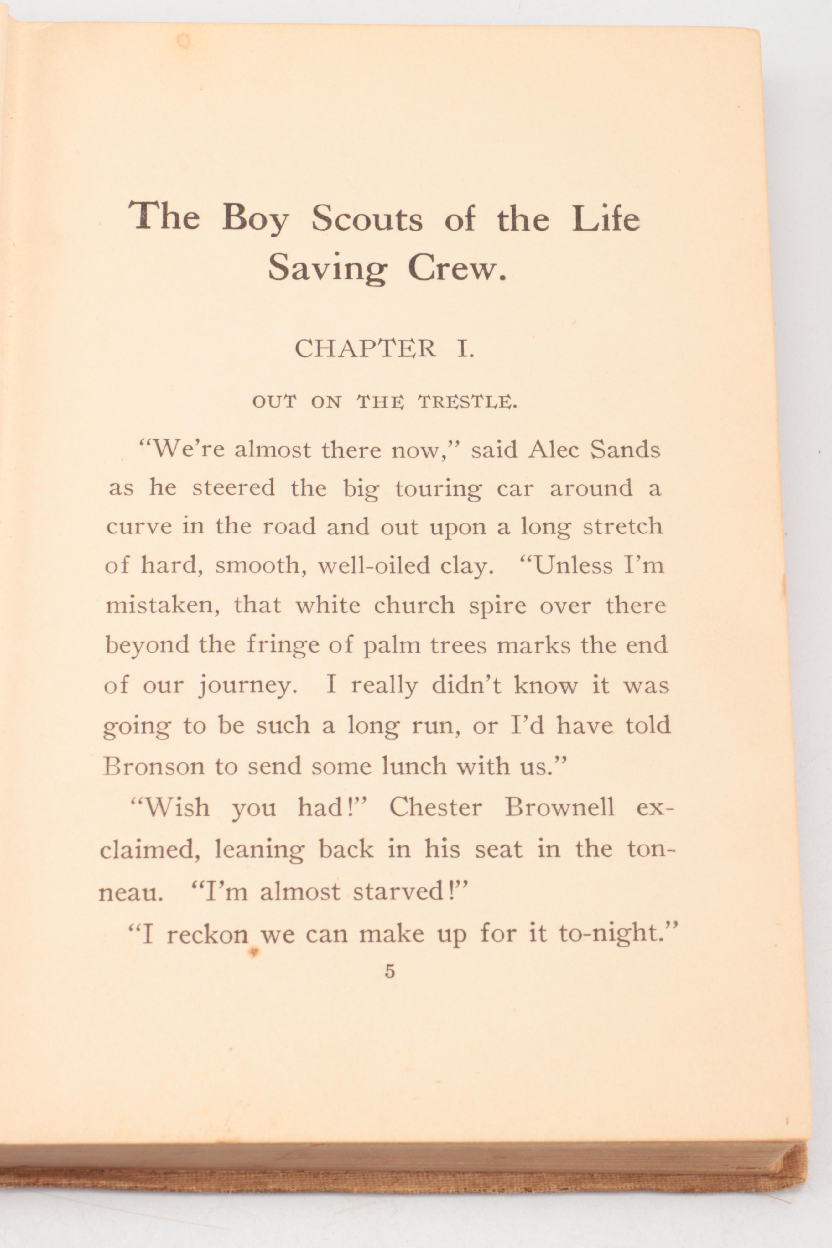 "The Boy Scouts of the Life Saving Crew" with Scouting Uniform and Equipment