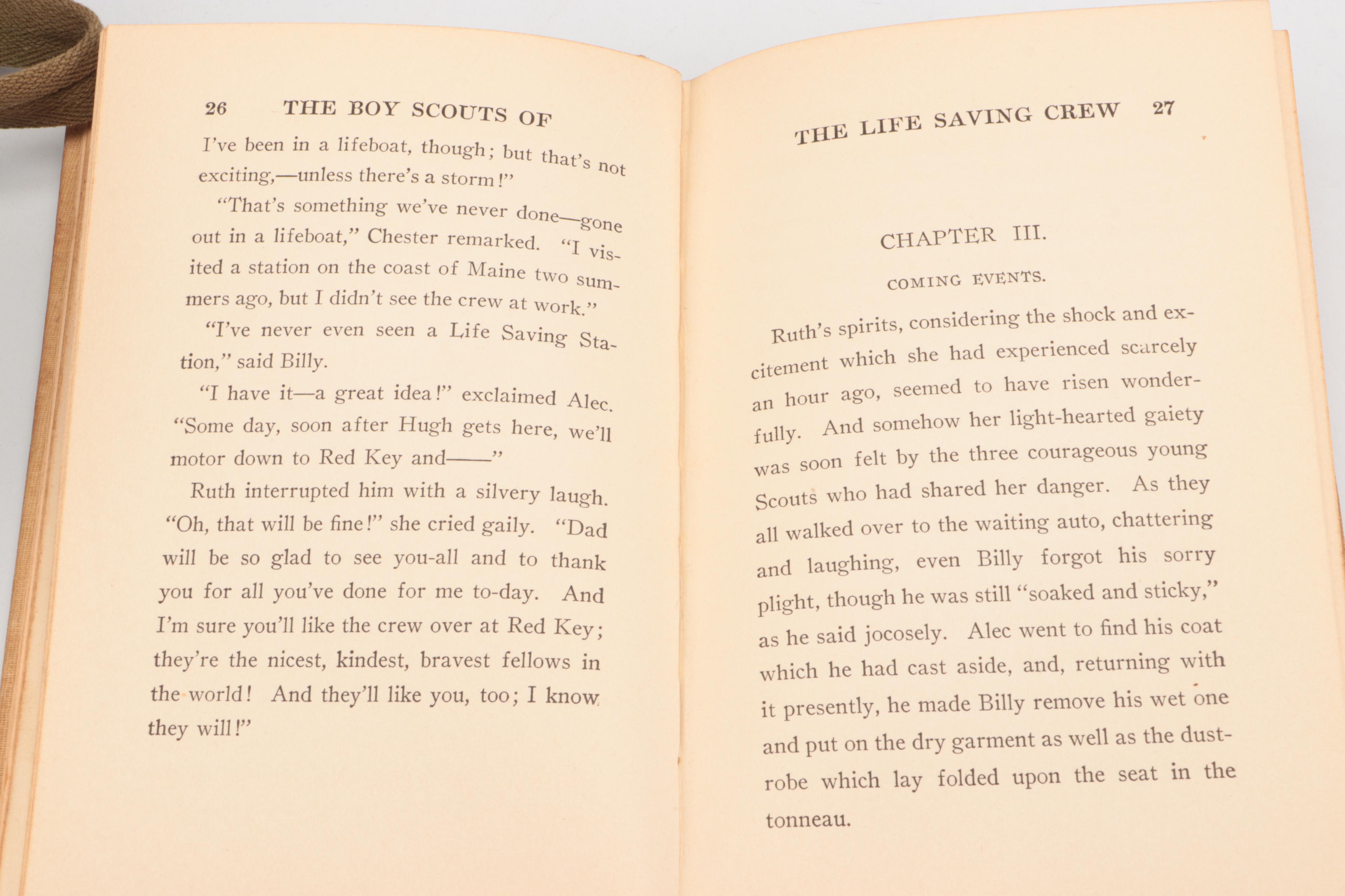 "The Boy Scouts of the Life Saving Crew" with Scouting Uniform and Equipment