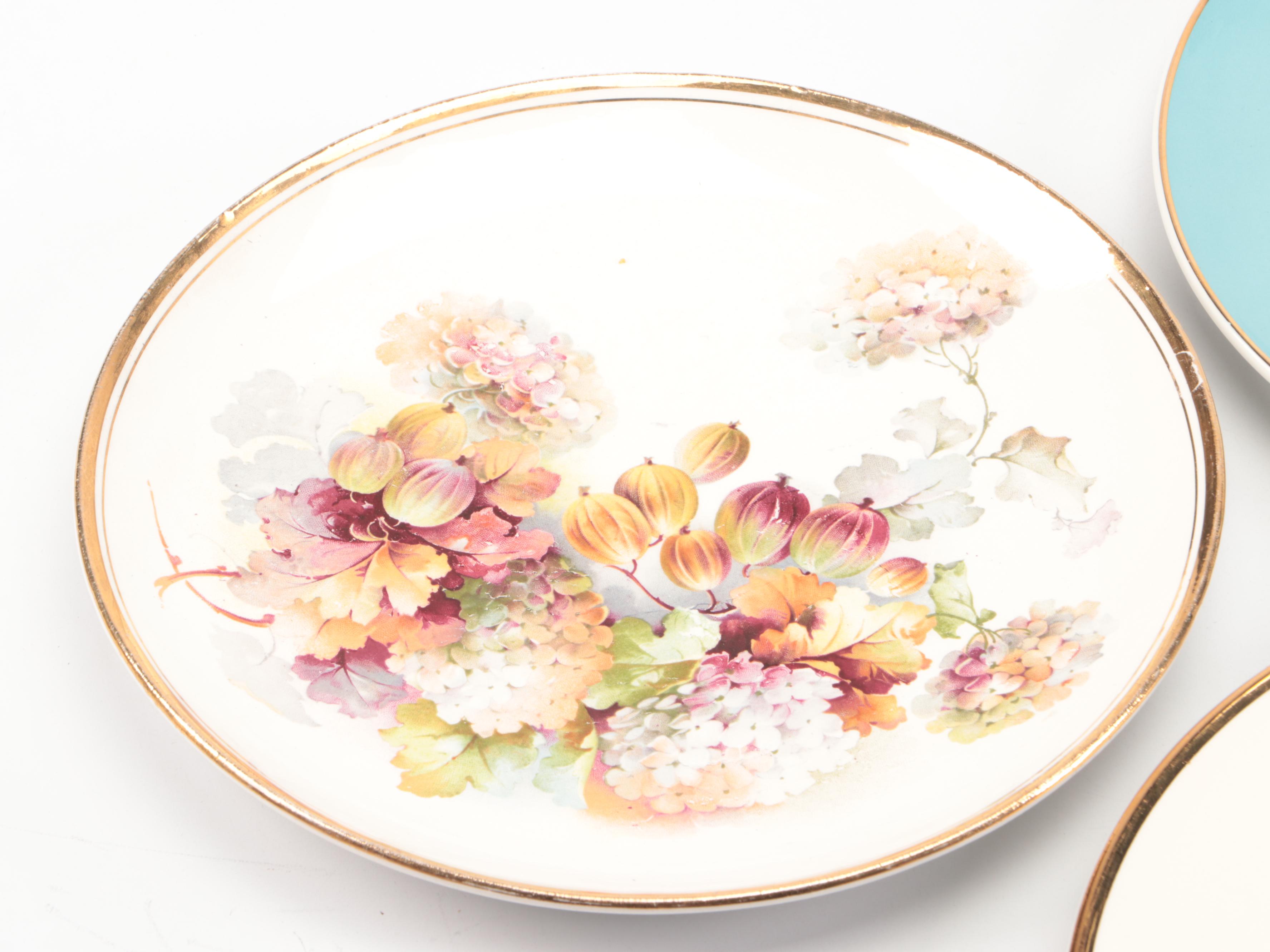 Avon Commemorative Plates with Other Floral Plate