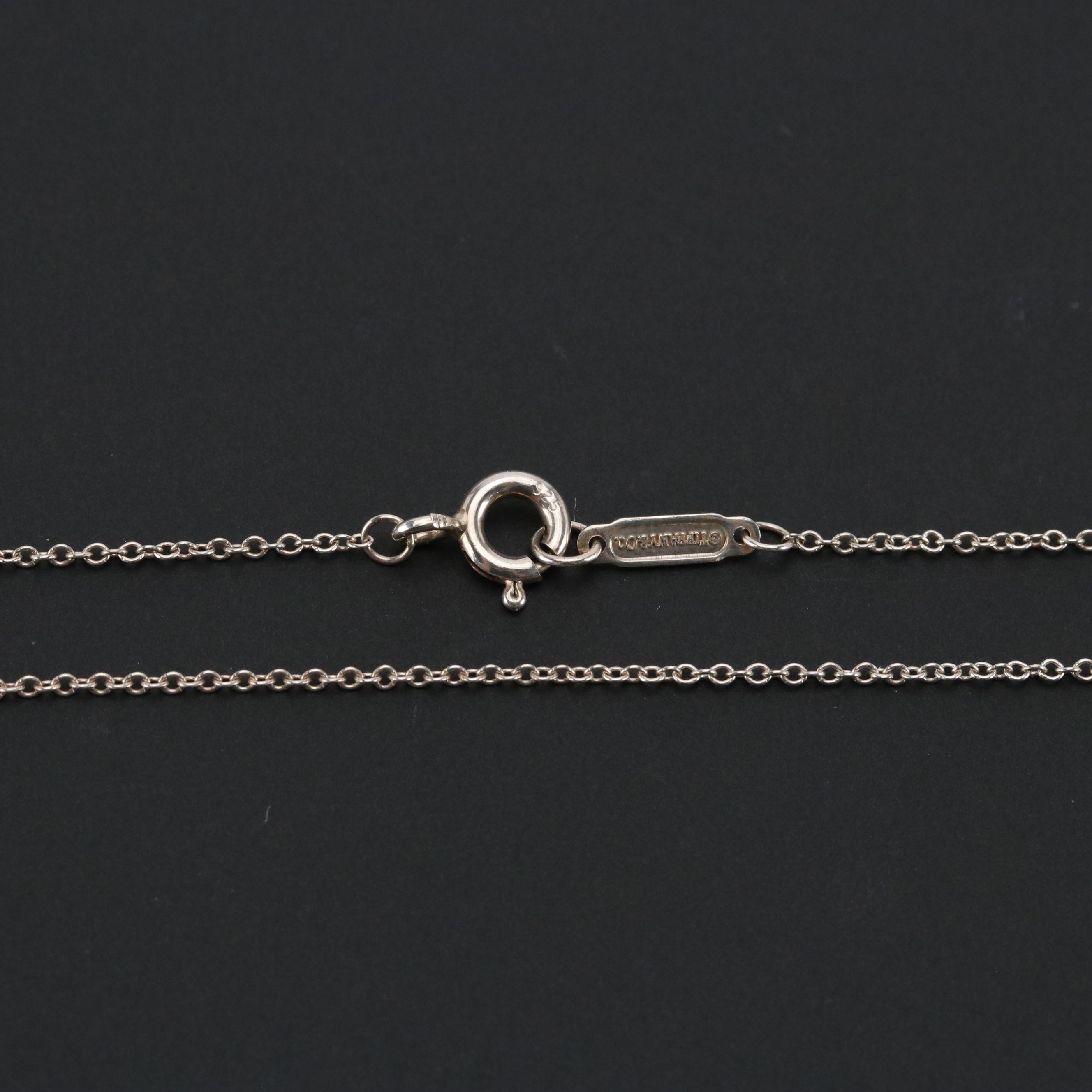 Tiffany & Co. Sterling Cut Out Love Necklace