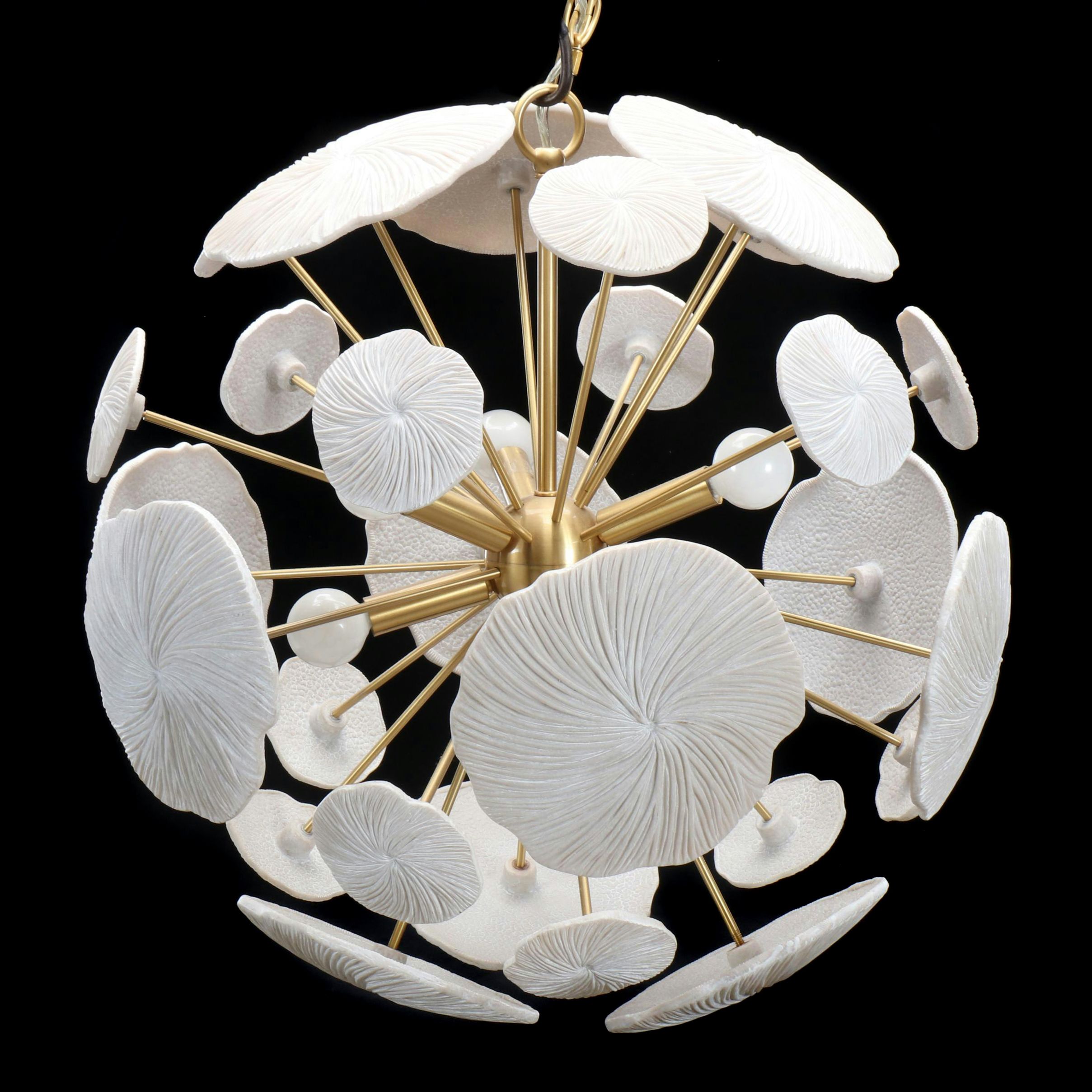 Ballard Designs Coral Sunburst Style Pendant Light