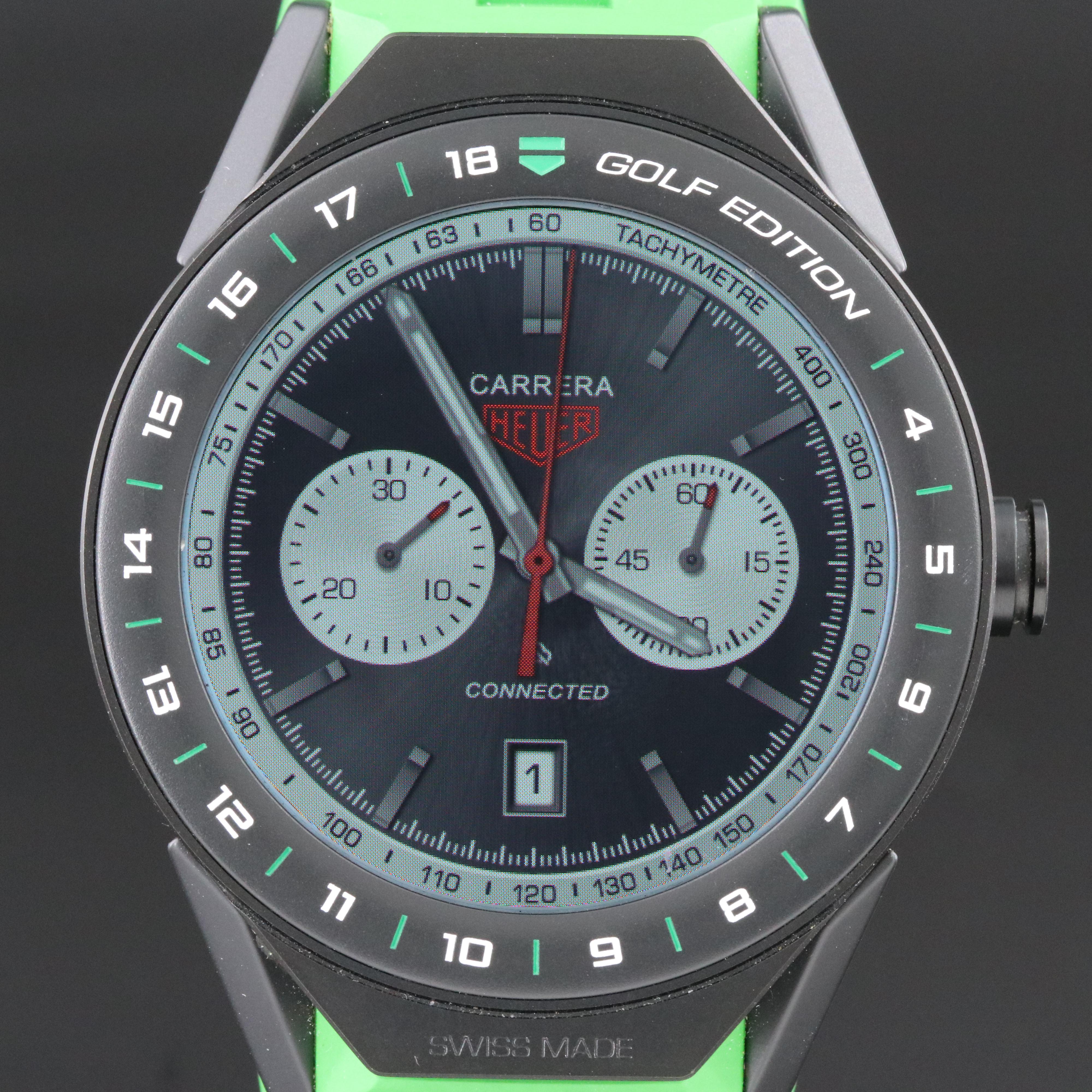 TAG Heuer Connected Modular 45 Golf Edition Titanium Watch