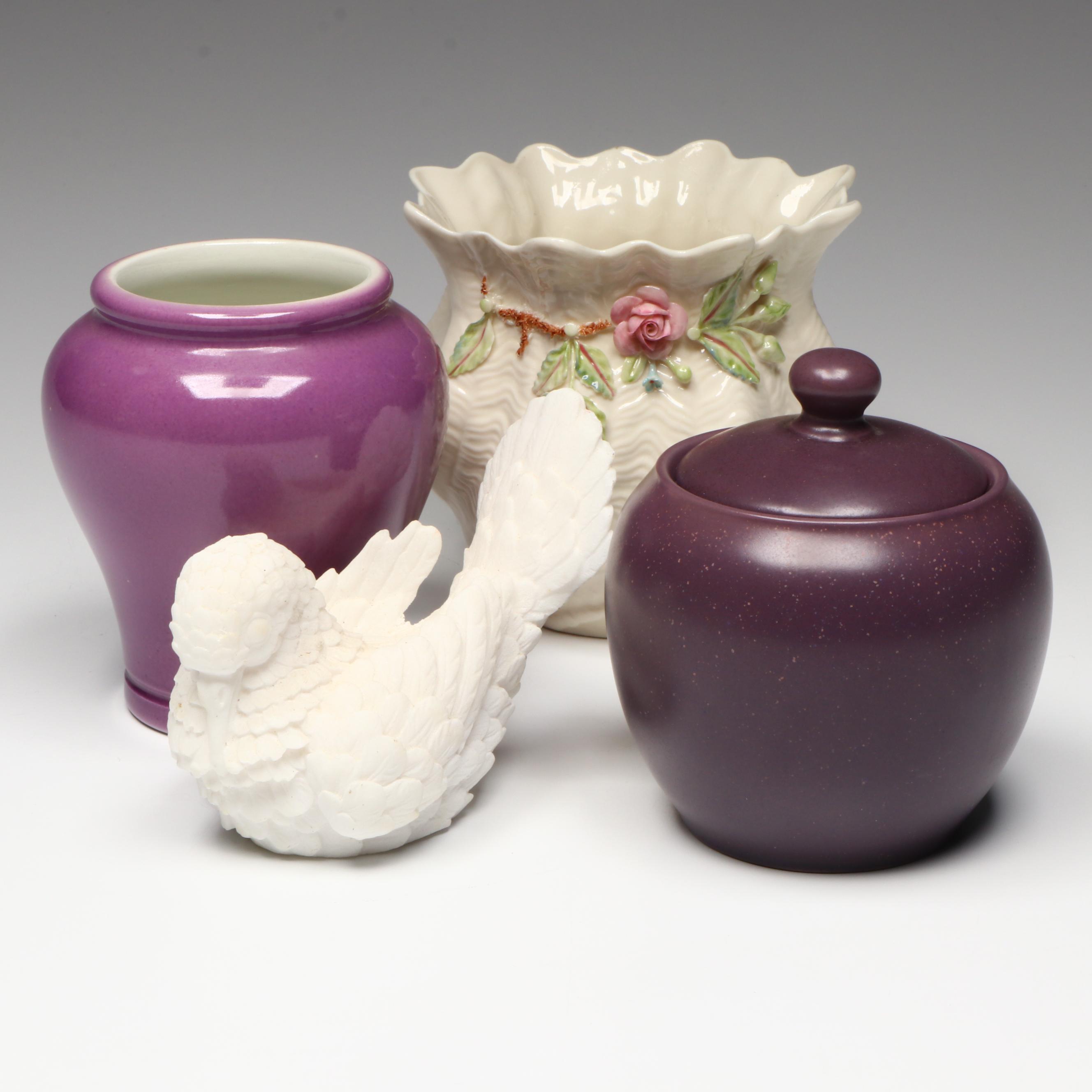 Belleek "Millennium 2000" Porcelain Vase and More Ceramic Table Décor