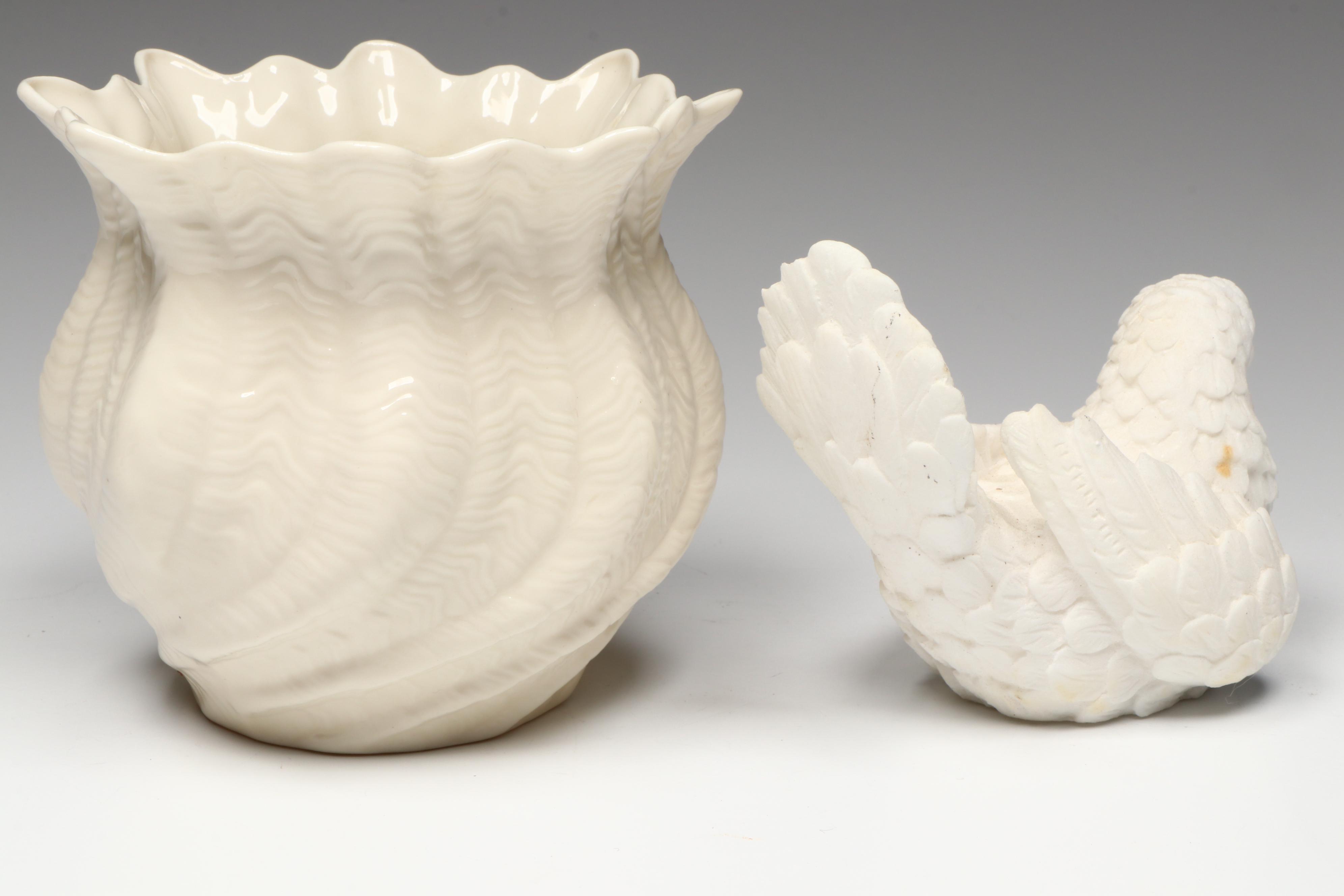 Belleek "Millennium 2000" Porcelain Vase and More Ceramic Table Décor