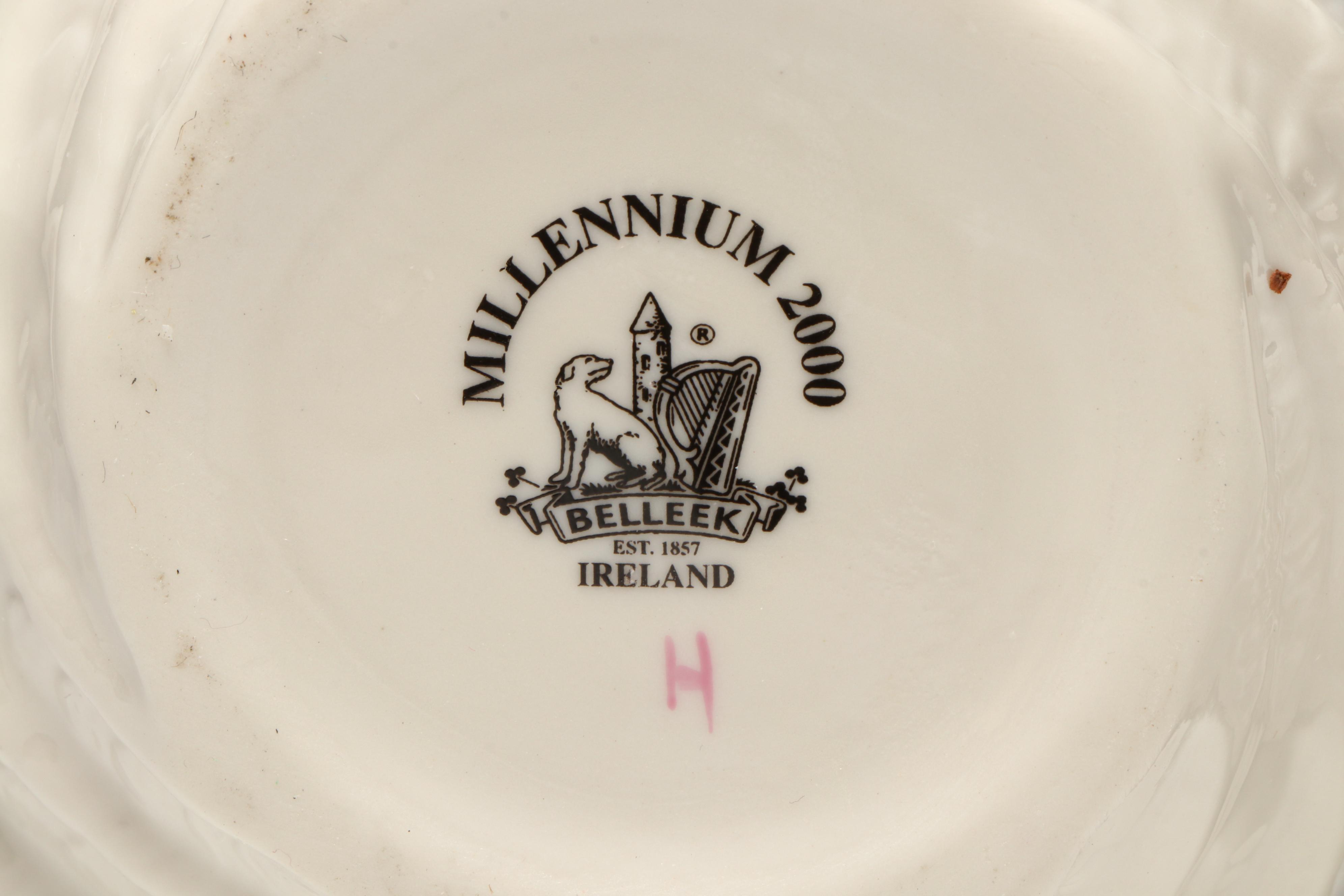 Belleek "Millennium 2000" Porcelain Vase and More Ceramic Table Décor