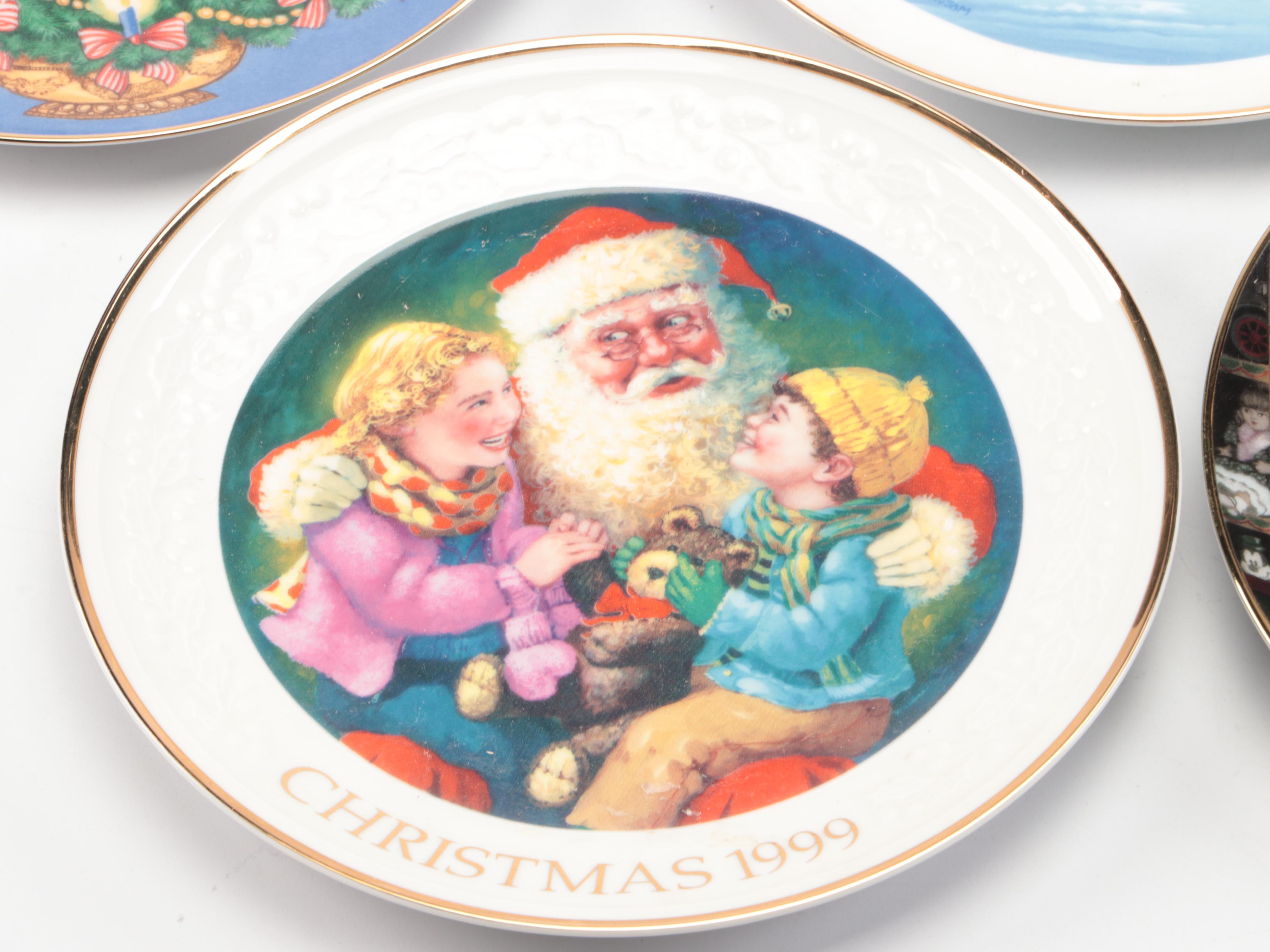 Avon "Heavenly Dreams," "Greetings From Santa," and other Holiday Plates
