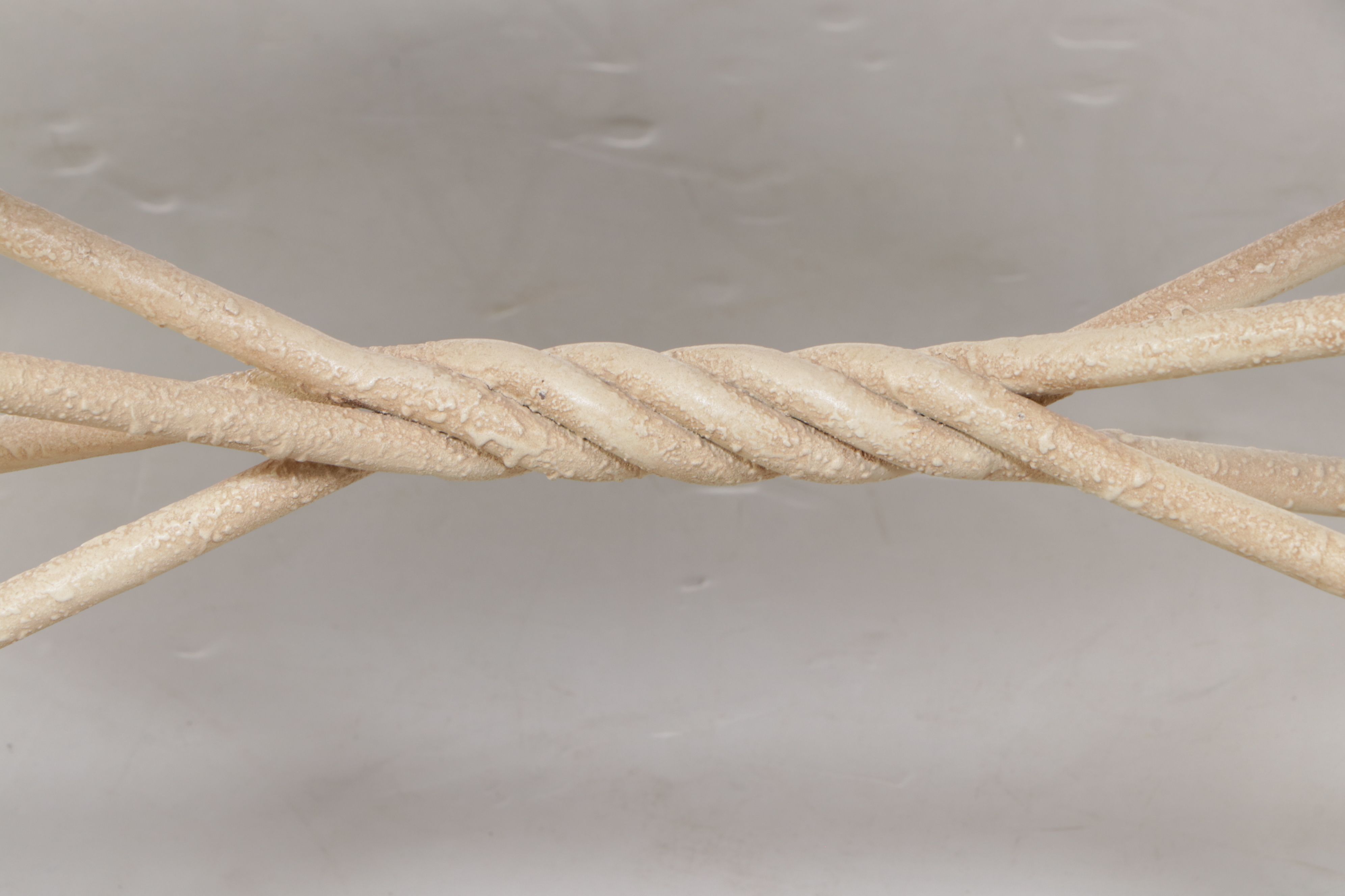 Lane Neoclassical Style Oak and Metal Console Table with Other End Table