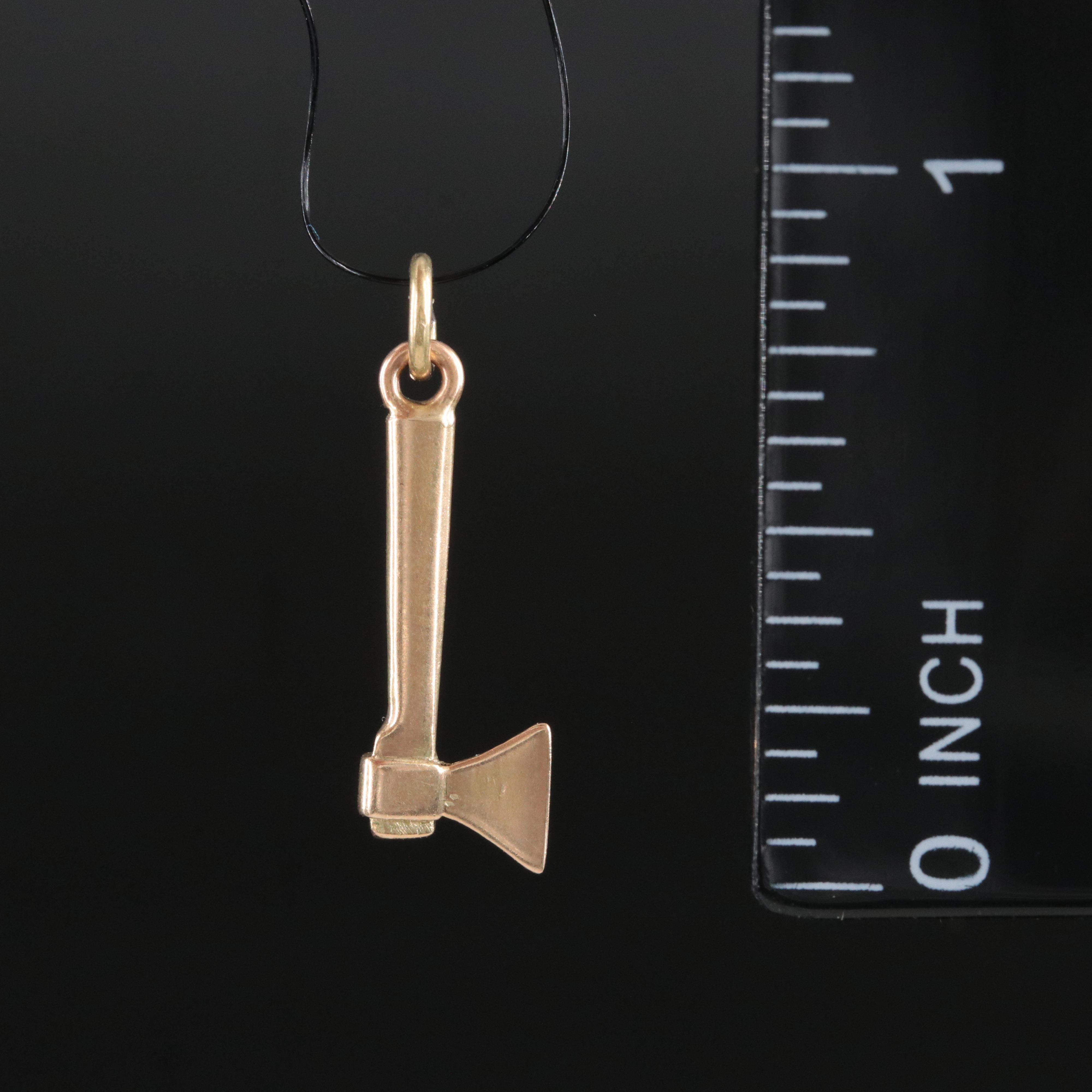 14K Axe Charm