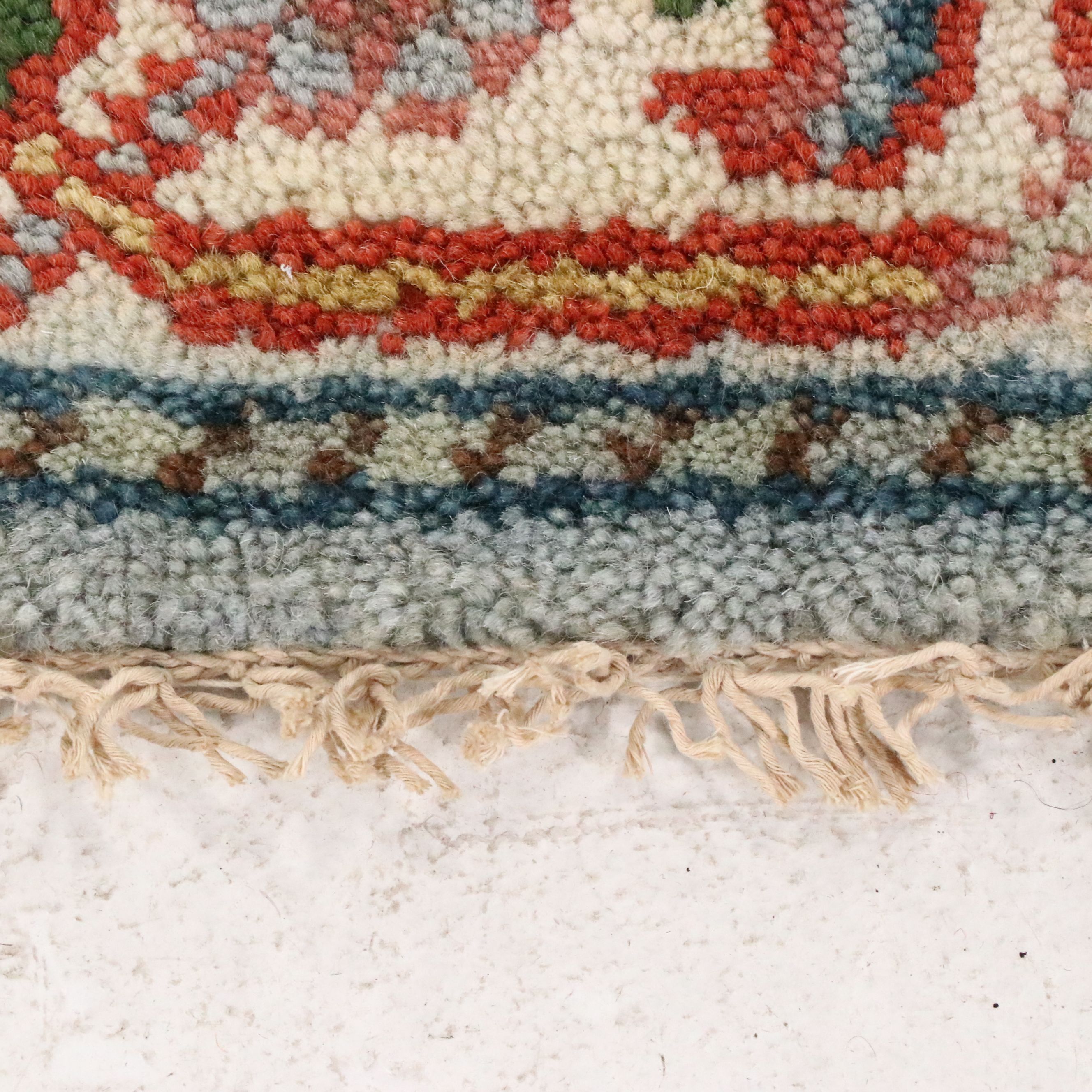 2'7 x 8'1 Hand-Knotted Afghan Kazak Style Carpet Runner