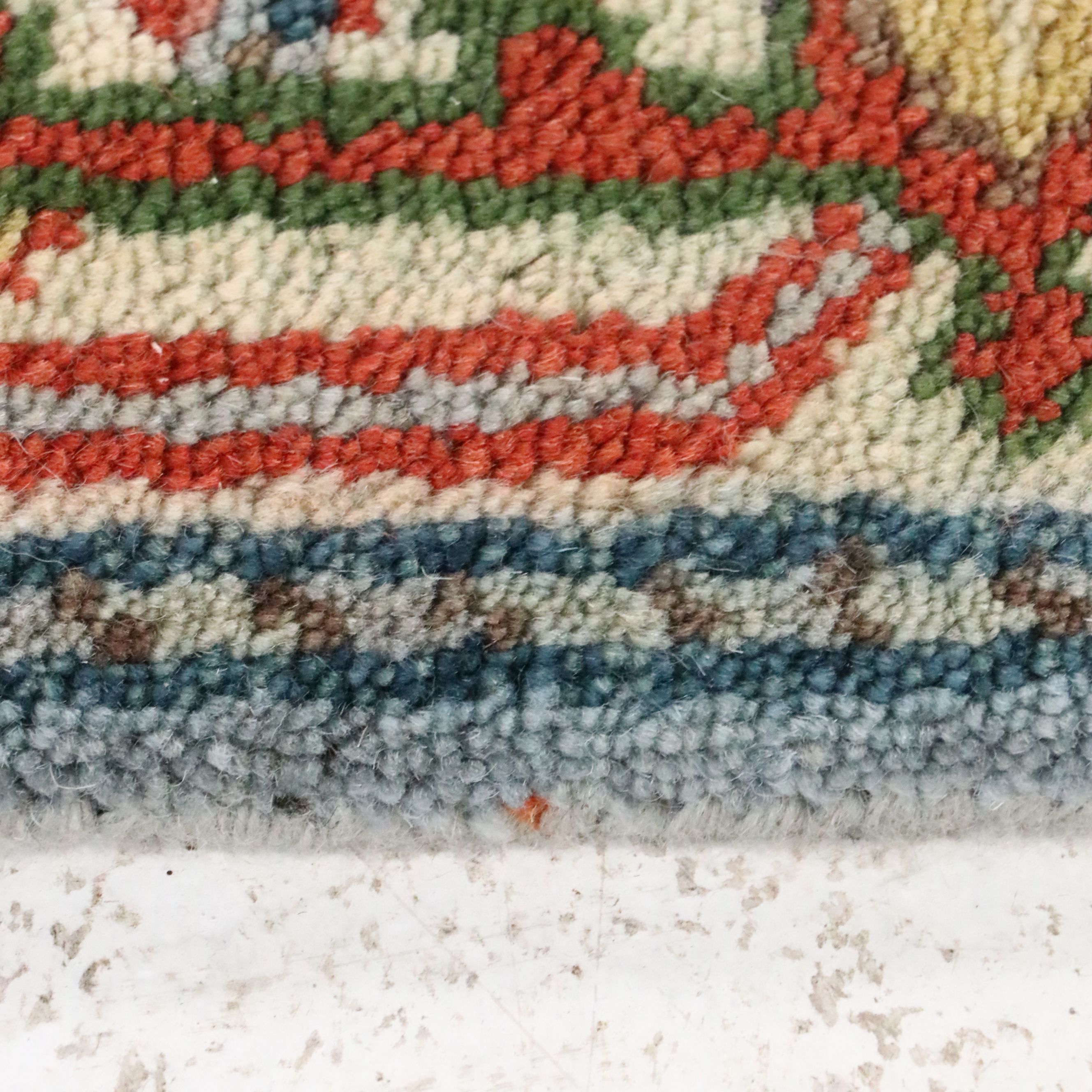 2'7 x 8'1 Hand-Knotted Afghan Kazak Style Carpet Runner