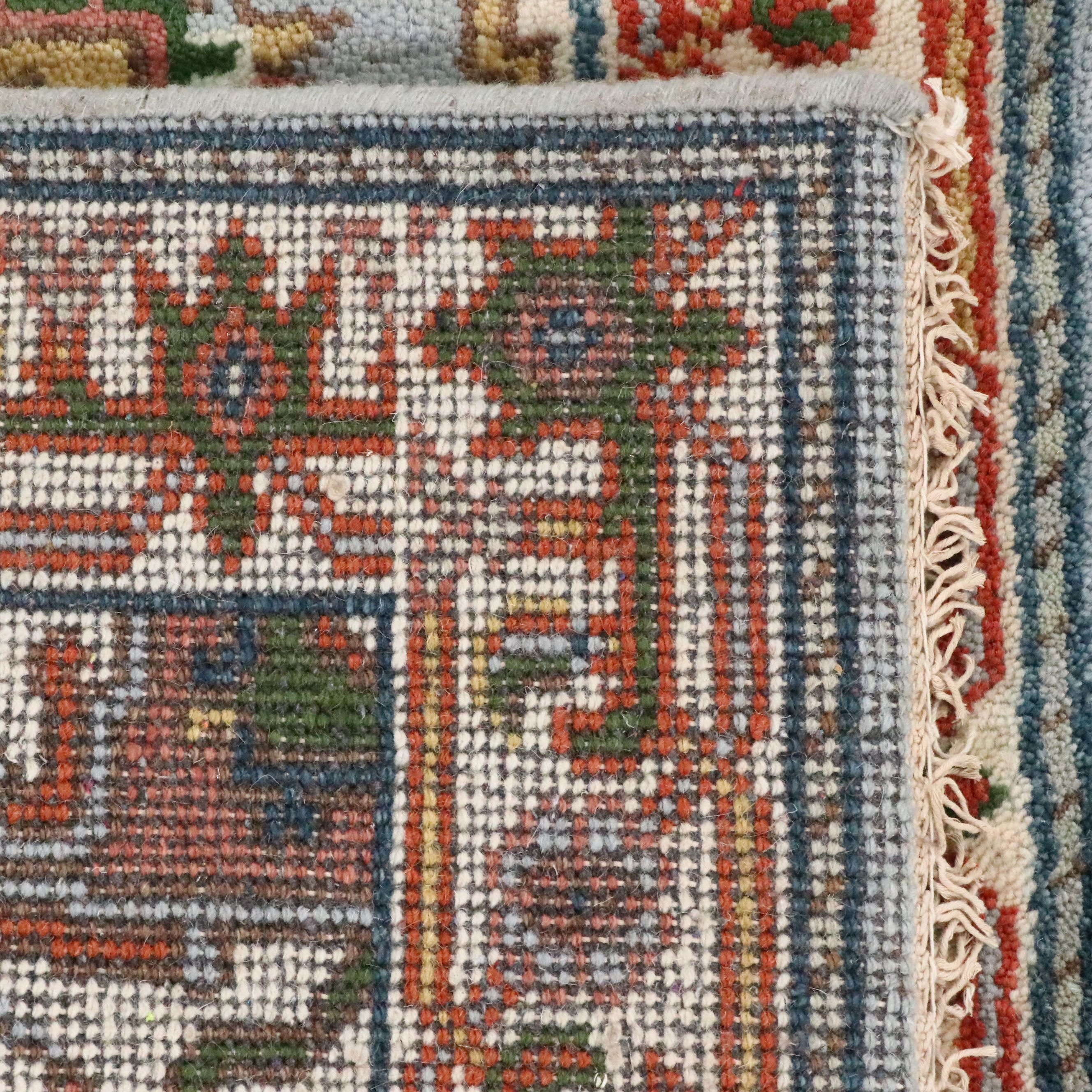 2'7 x 8'1 Hand-Knotted Afghan Kazak Style Carpet Runner