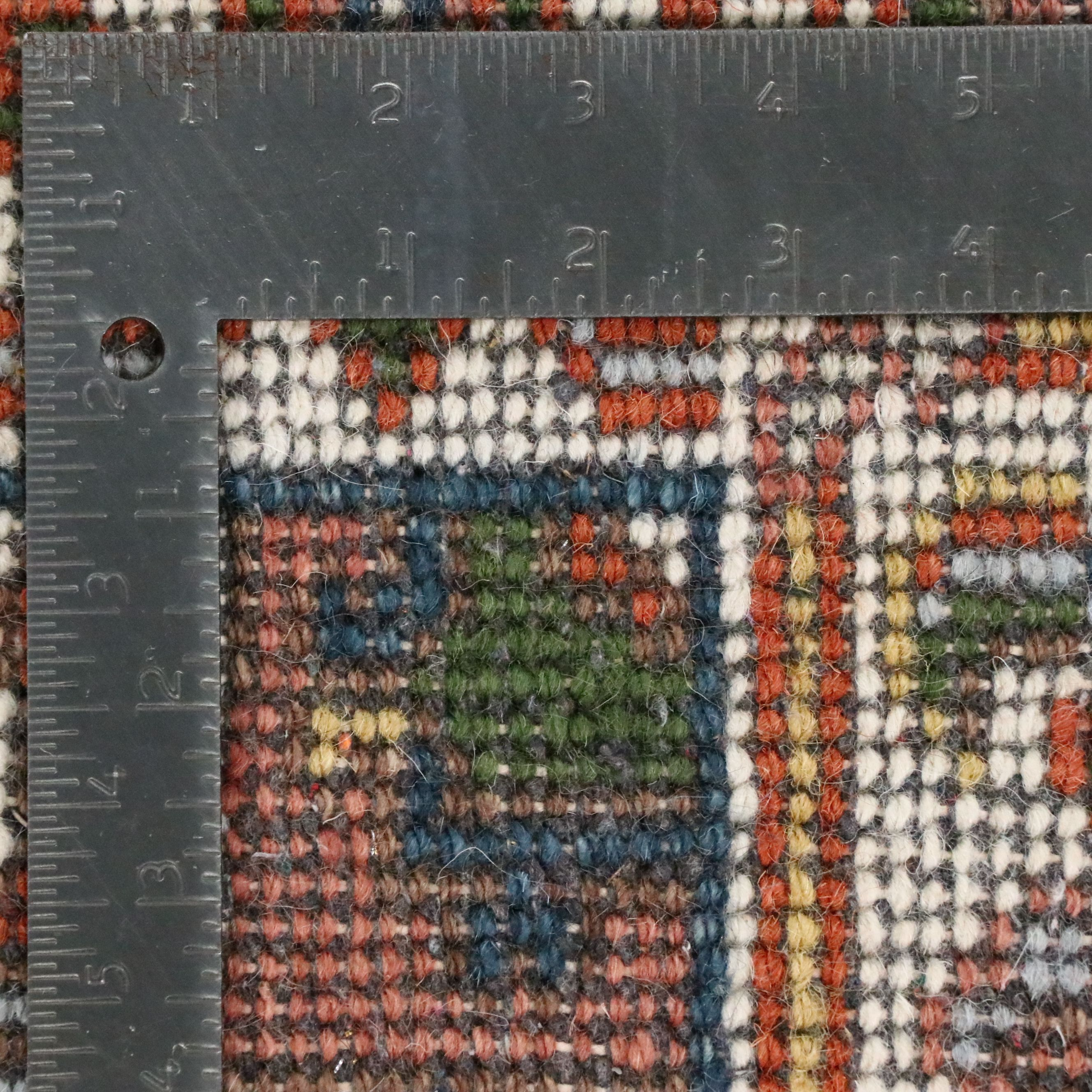 2'7 x 8'1 Hand-Knotted Afghan Kazak Style Carpet Runner