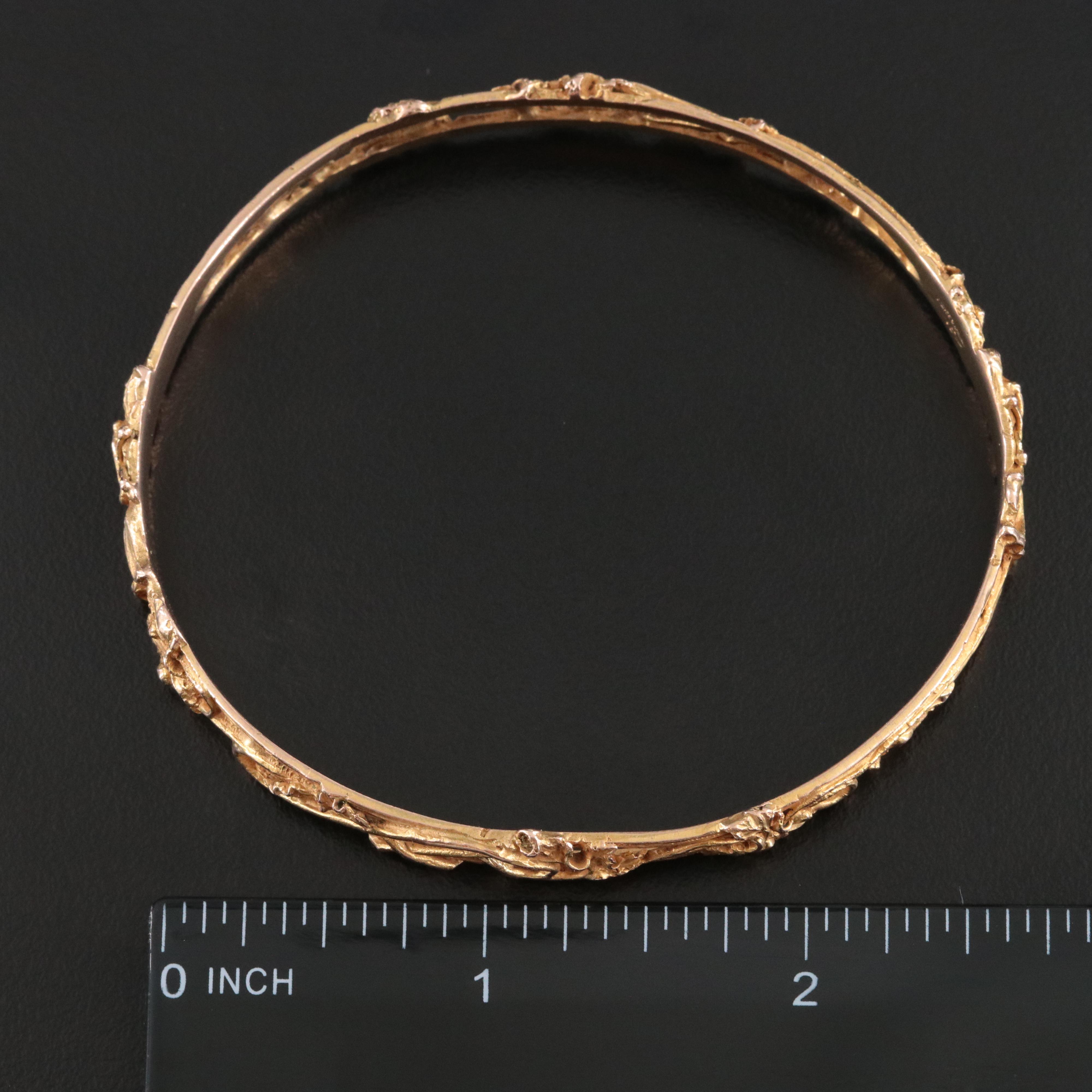 Vintage Walton 10K IVY Bangle