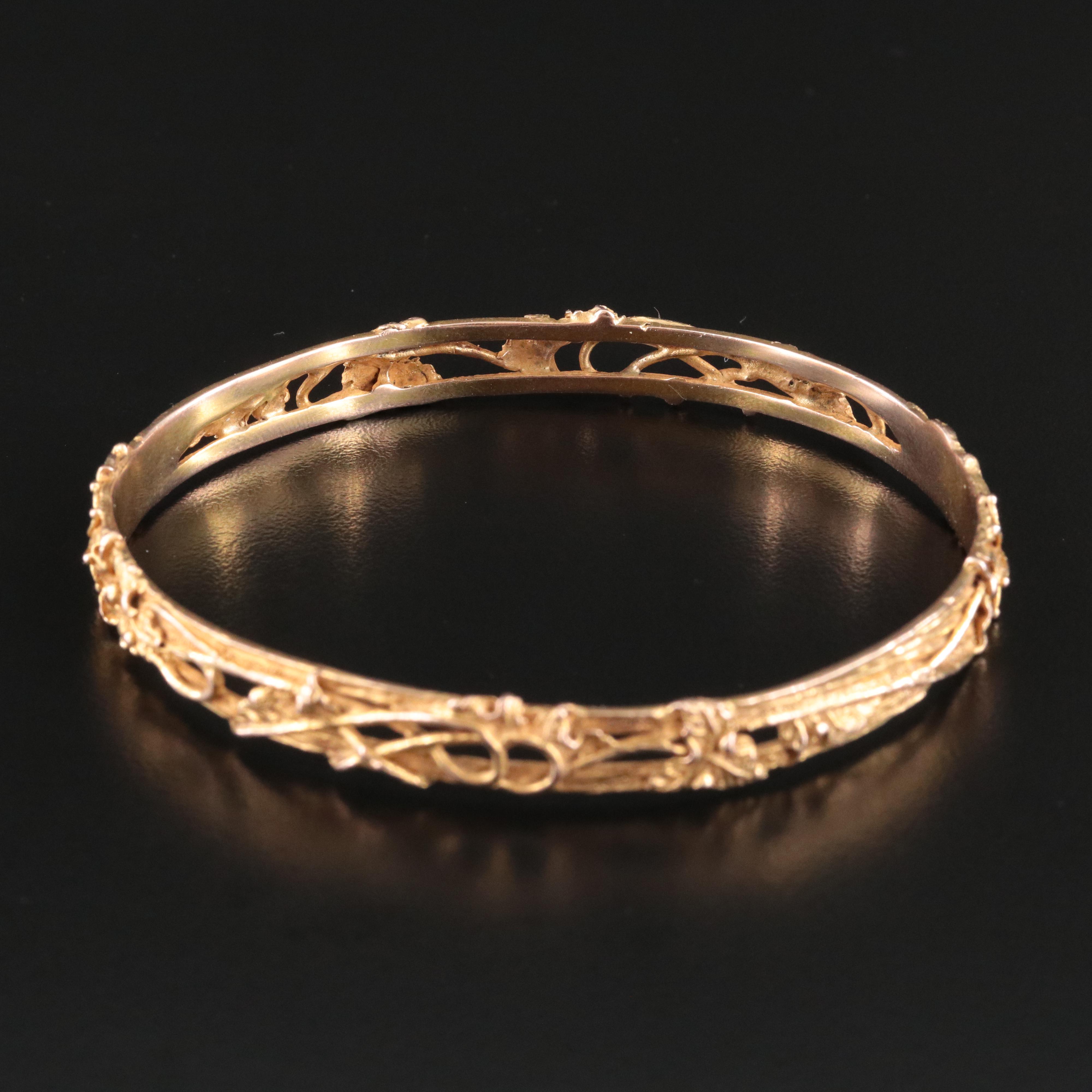 Vintage Walton 10K IVY Bangle