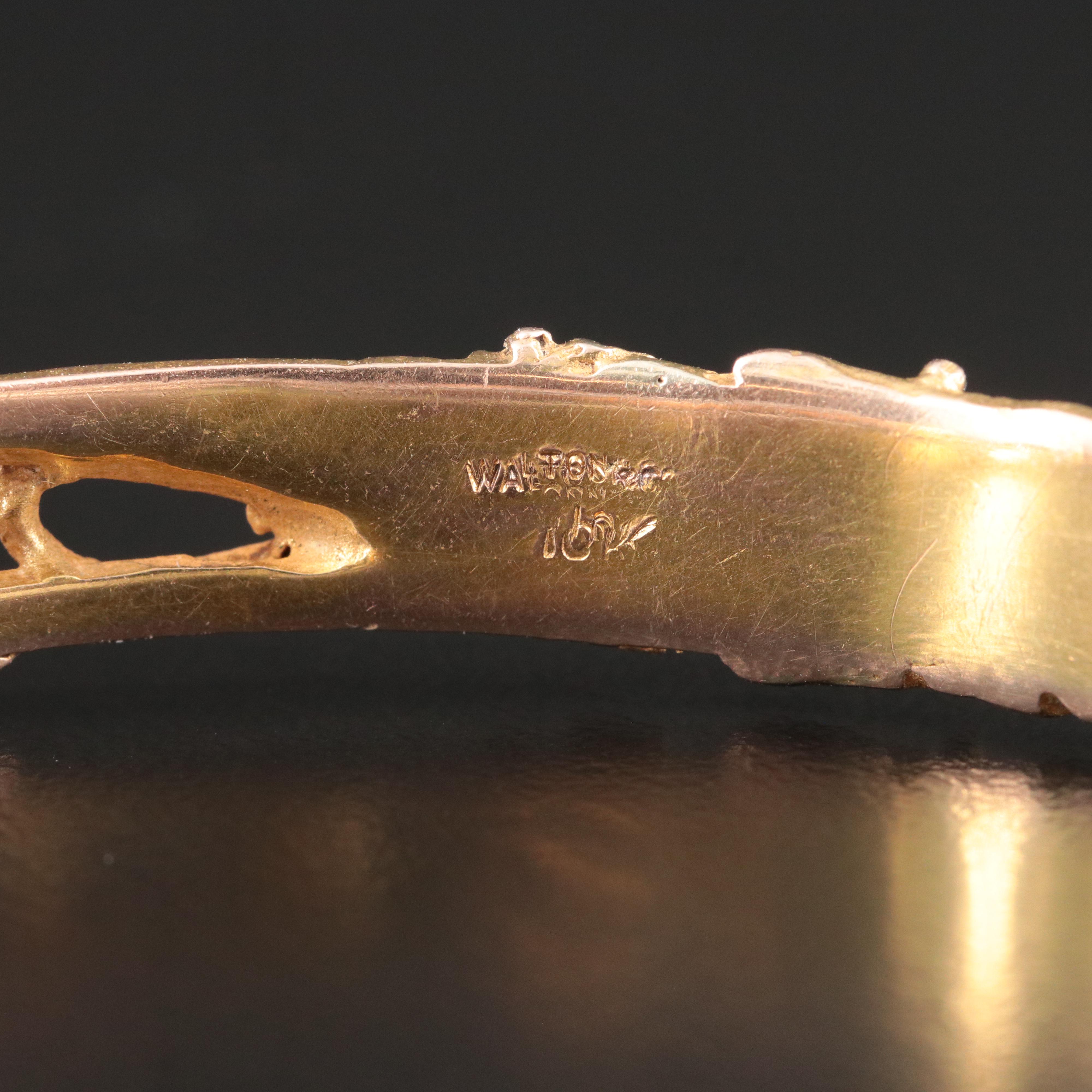 Vintage Walton 10K IVY Bangle