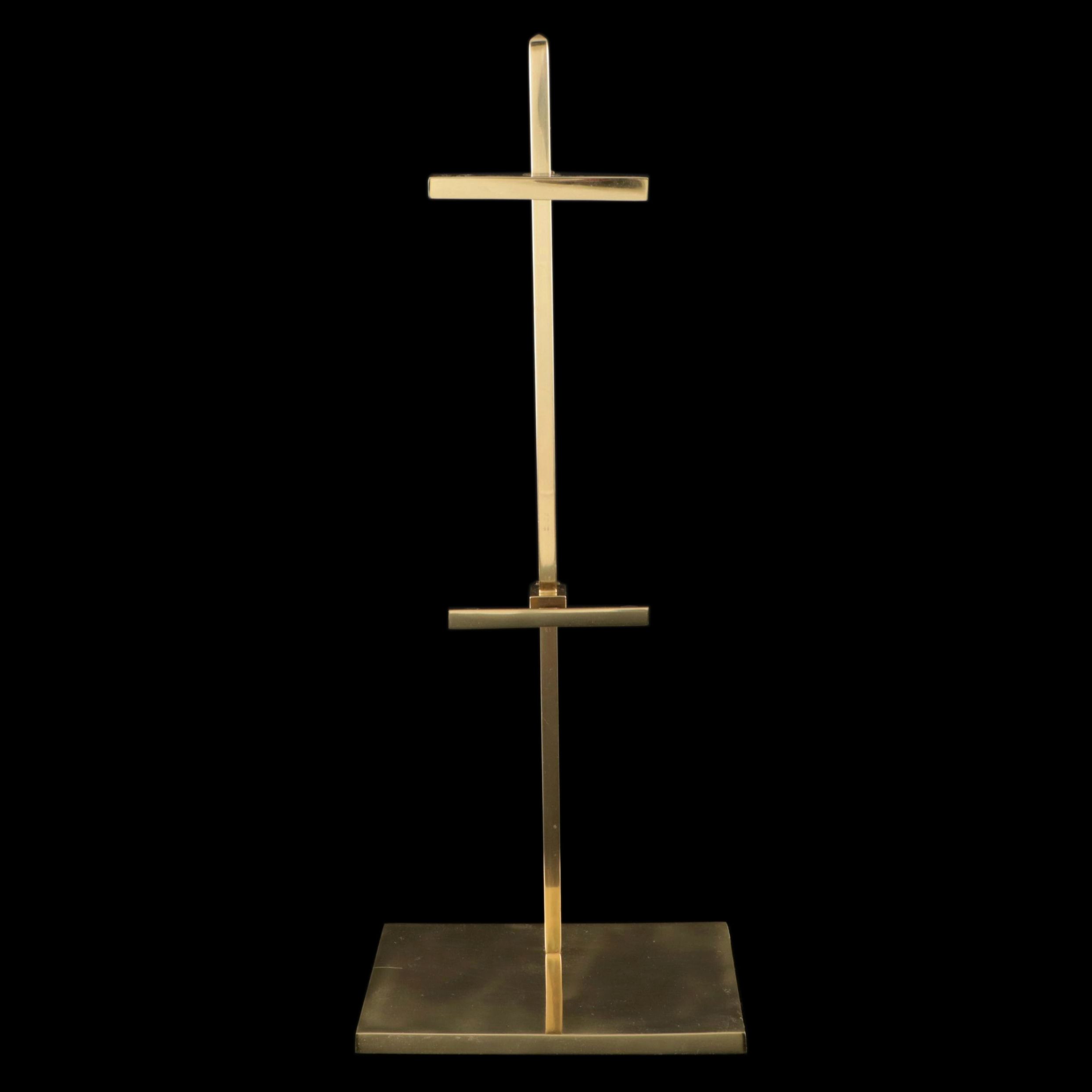 Brass Tabletop Gallery Adjustable Easel, Late 20th Century