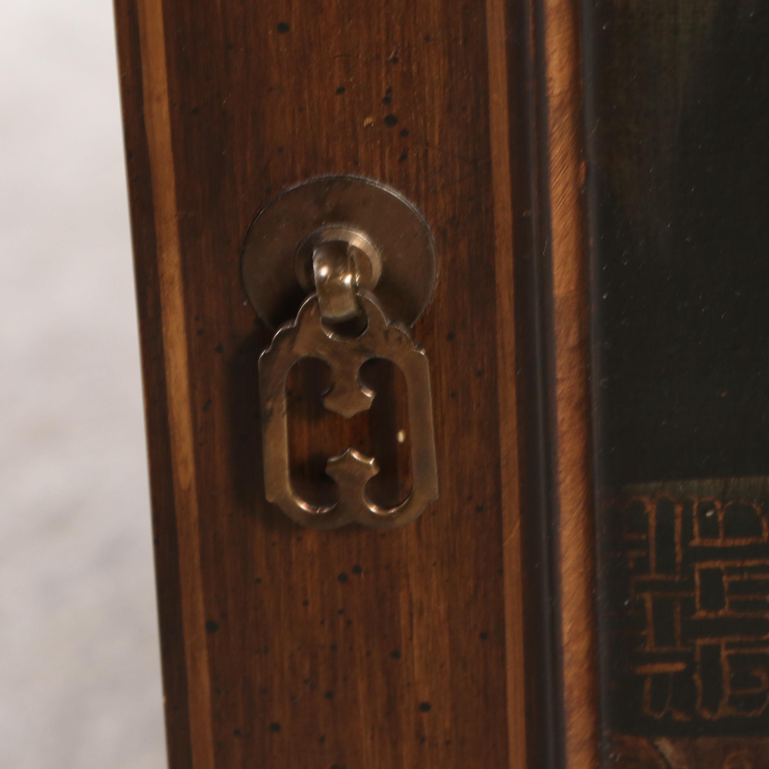 Sarreid, Ltd. Paint-Decorated Wood Trompe-l'œil Bookcase Cabinet