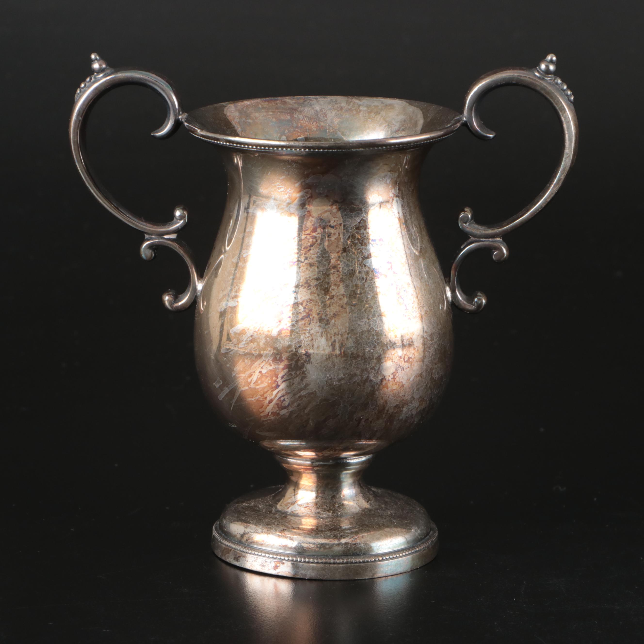 Middletown Plate Co. Silver Plate Handled Cup and More Silver Plate Table Décor