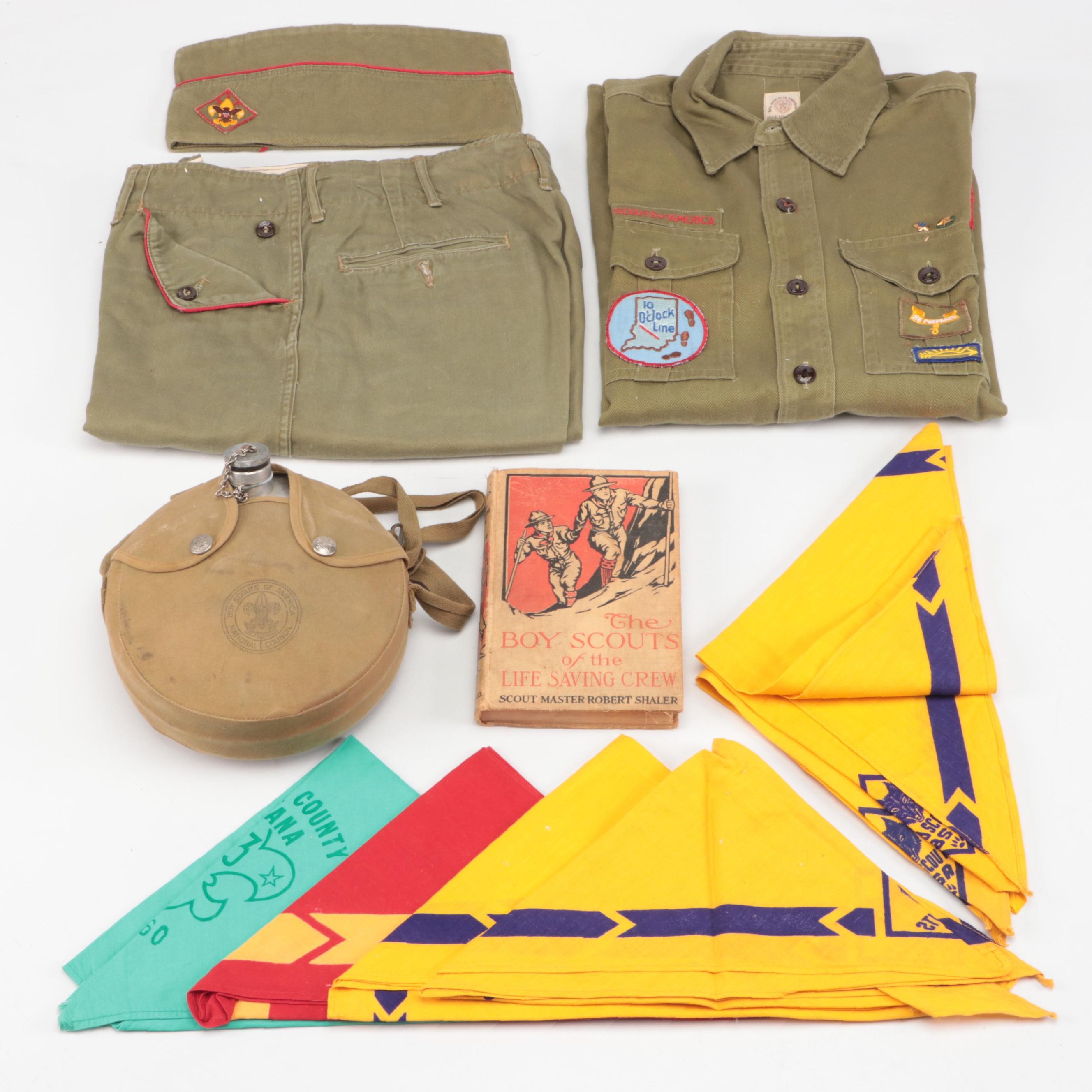 "The Boy Scouts of the Life Saving Crew" with Scouting Uniform and Equipment