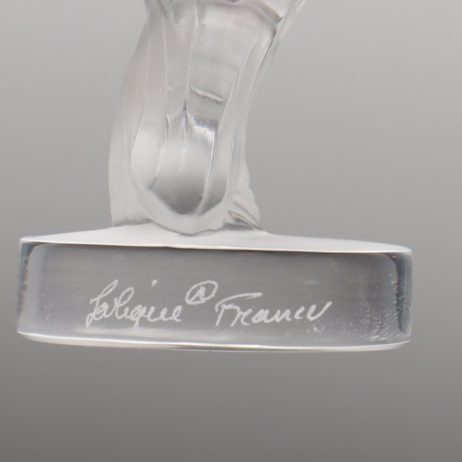 Lalique Crystal Hummingbird, Anemone and  "Les Enfants" Shot Glass