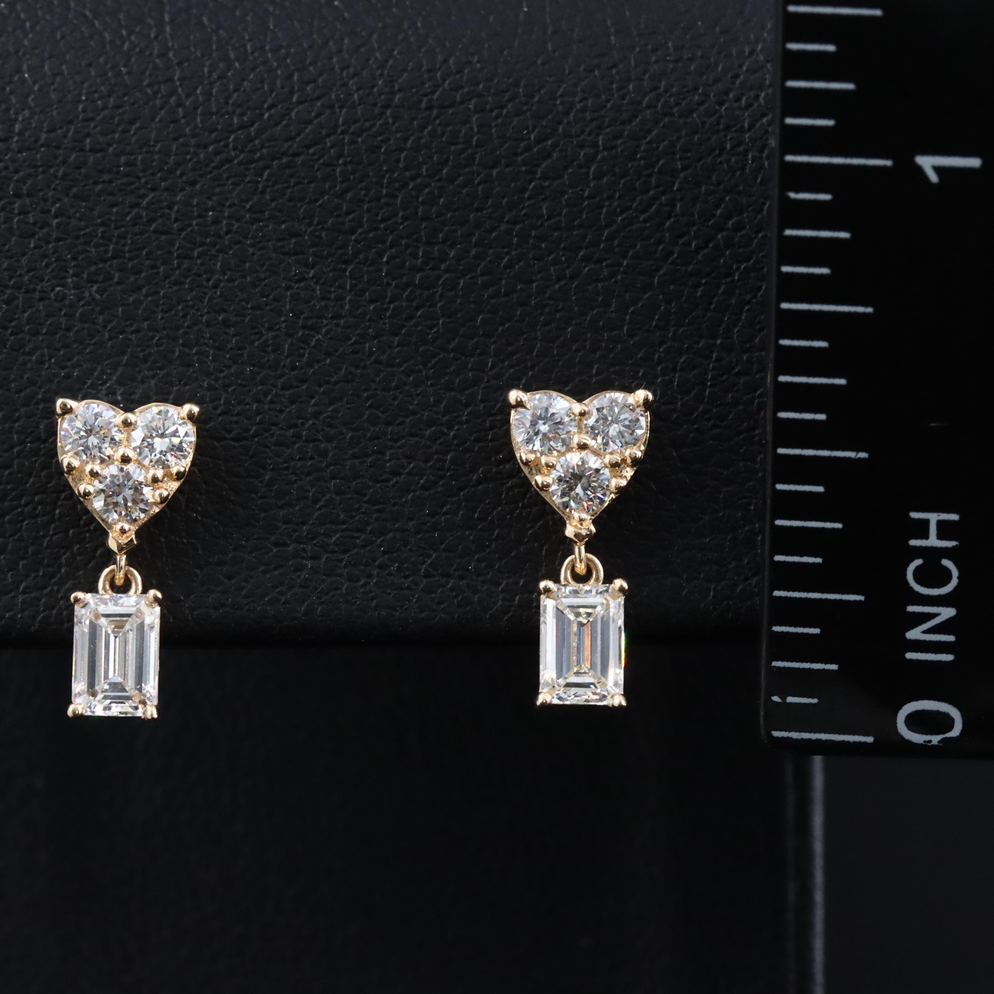 14K 1.25 CTW Lab Grown Diamond Earrings