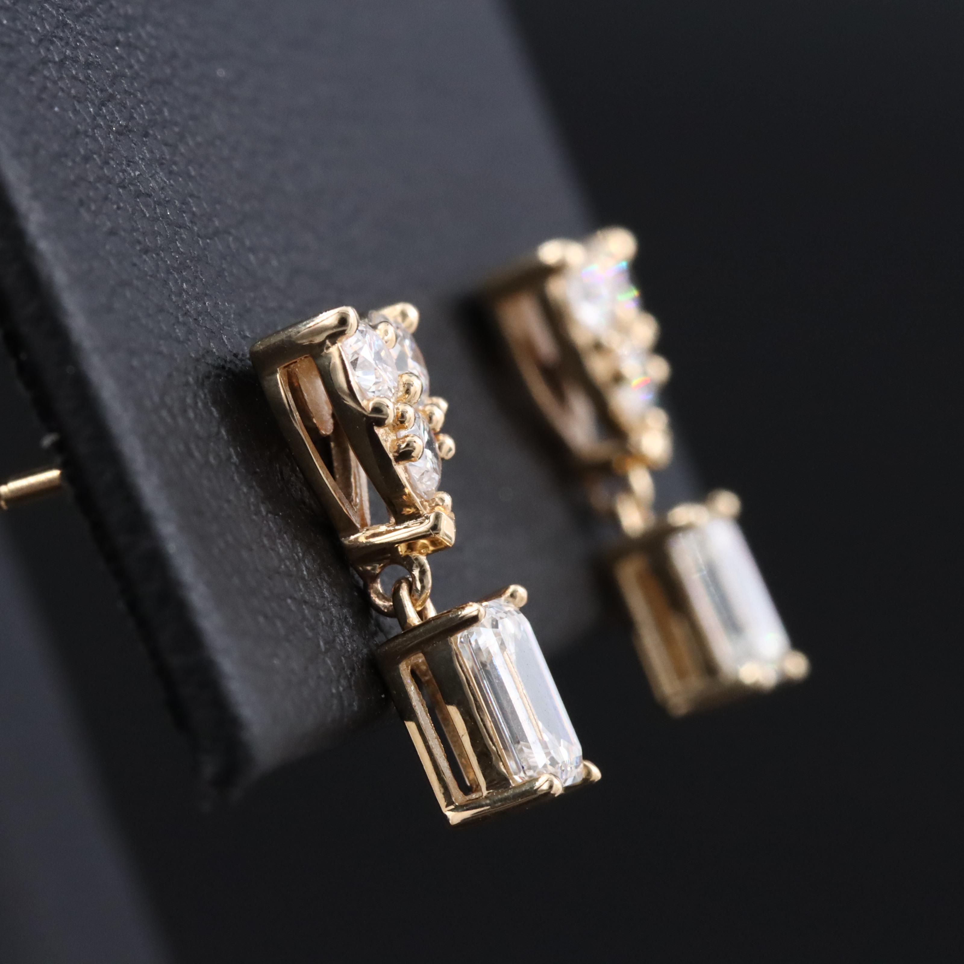 14K 1.25 CTW Lab Grown Diamond Earrings
