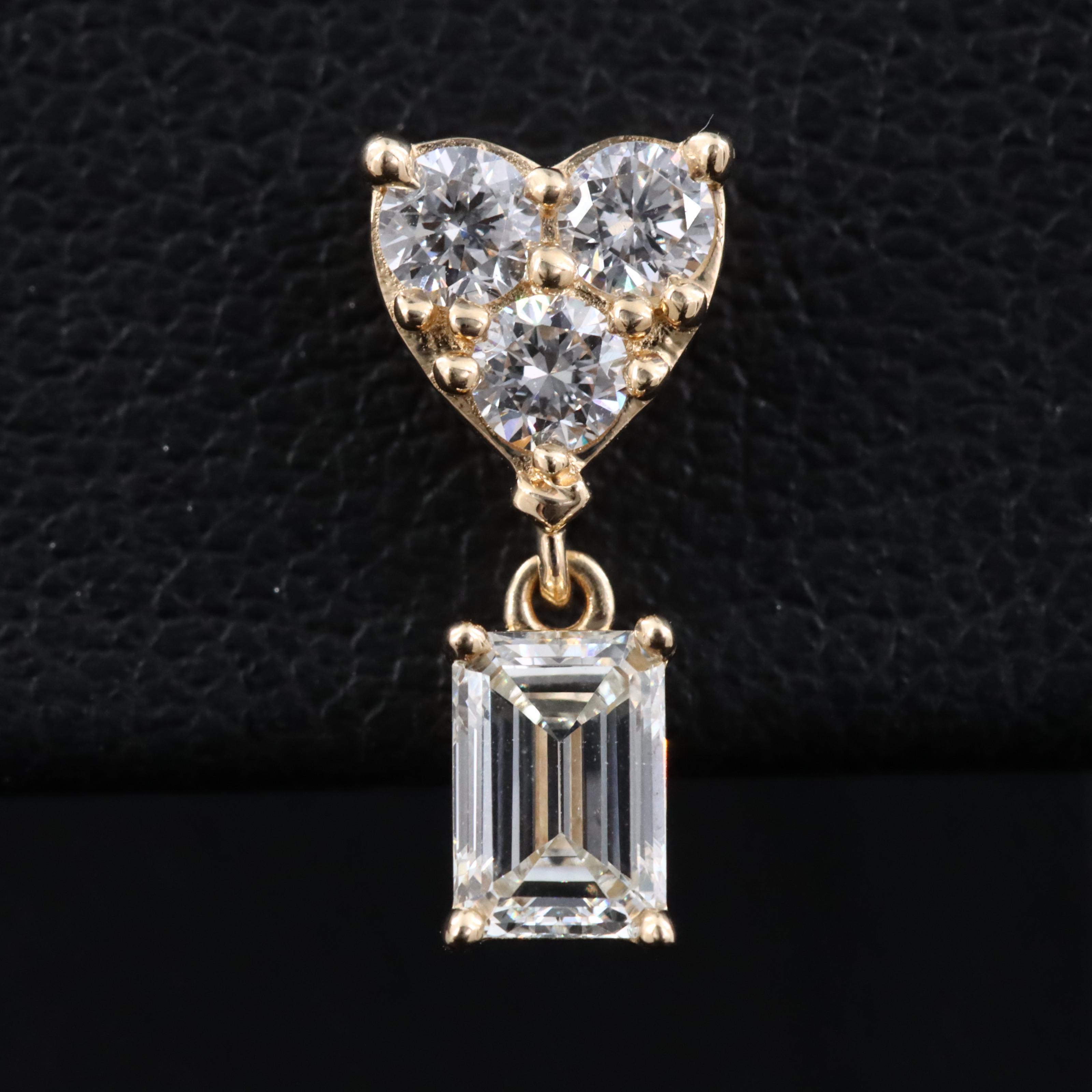 14K 1.25 CTW Lab Grown Diamond Earrings