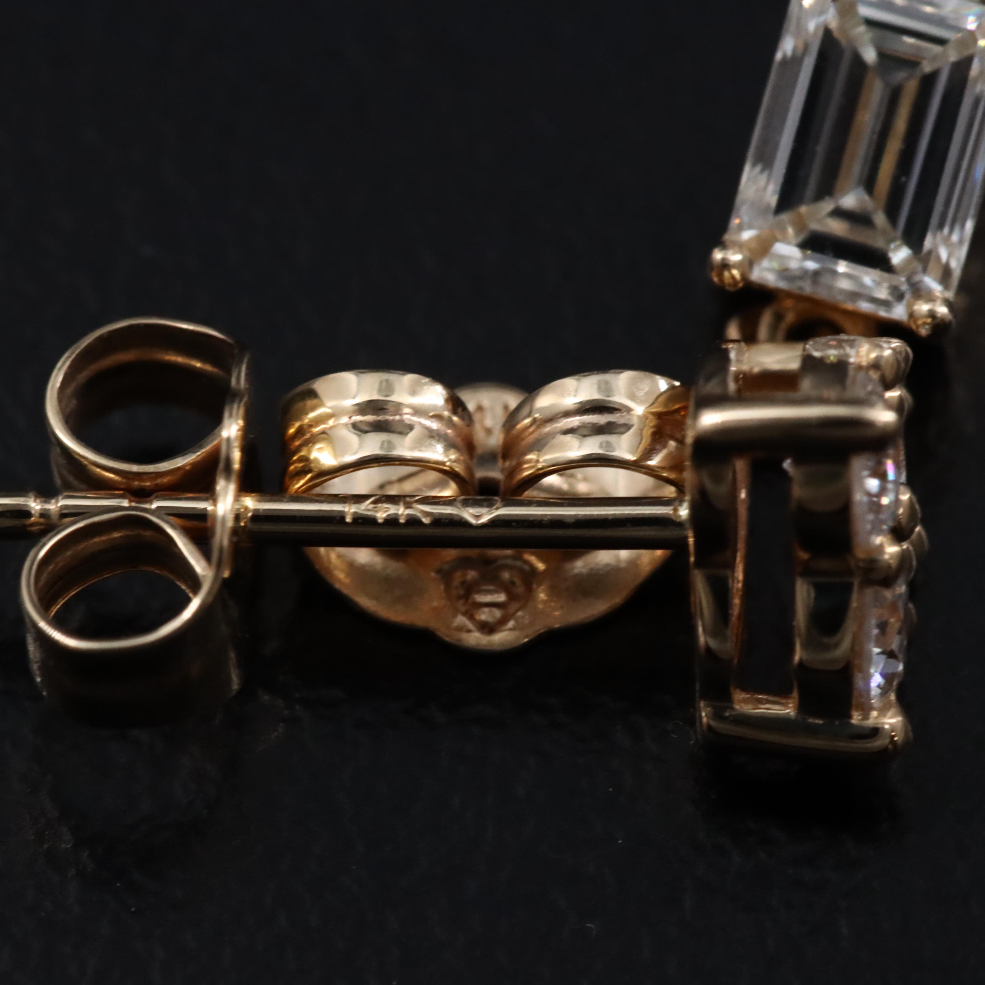 14K 1.25 CTW Lab Grown Diamond Earrings