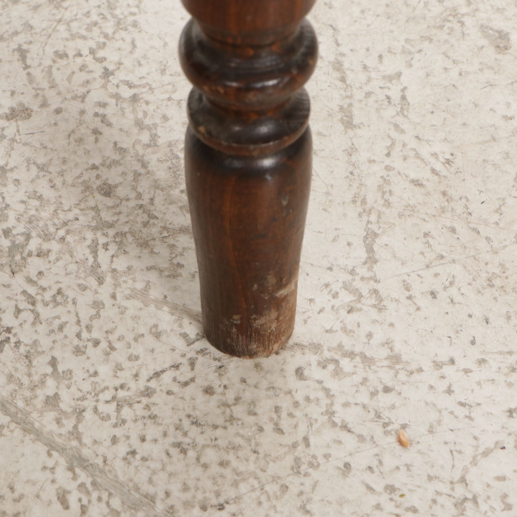 Wooden Spindle Legged Two-Tier Console Table