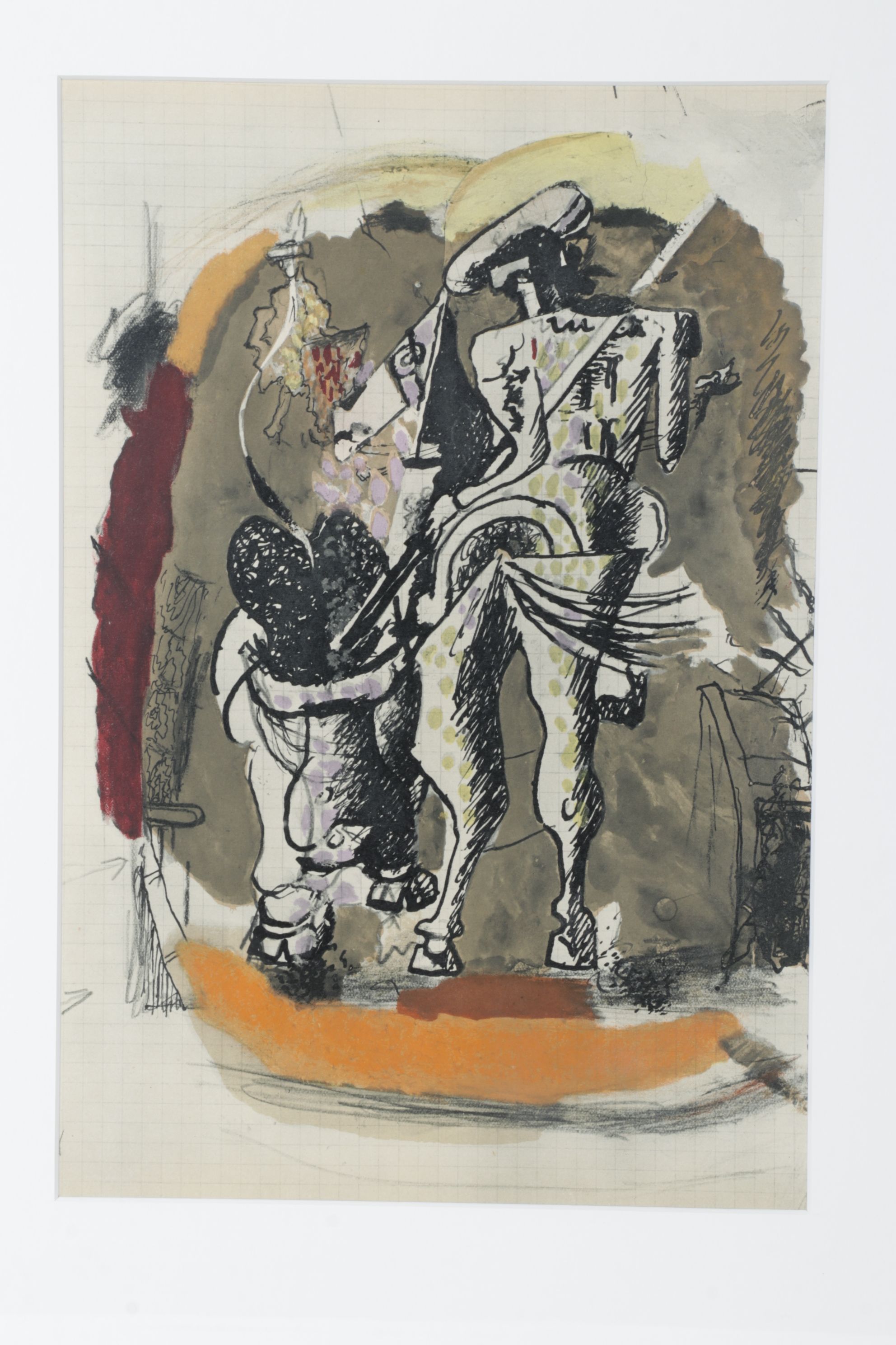 Color Lithograph After Georges Braque "Matador and Bull III", 1955