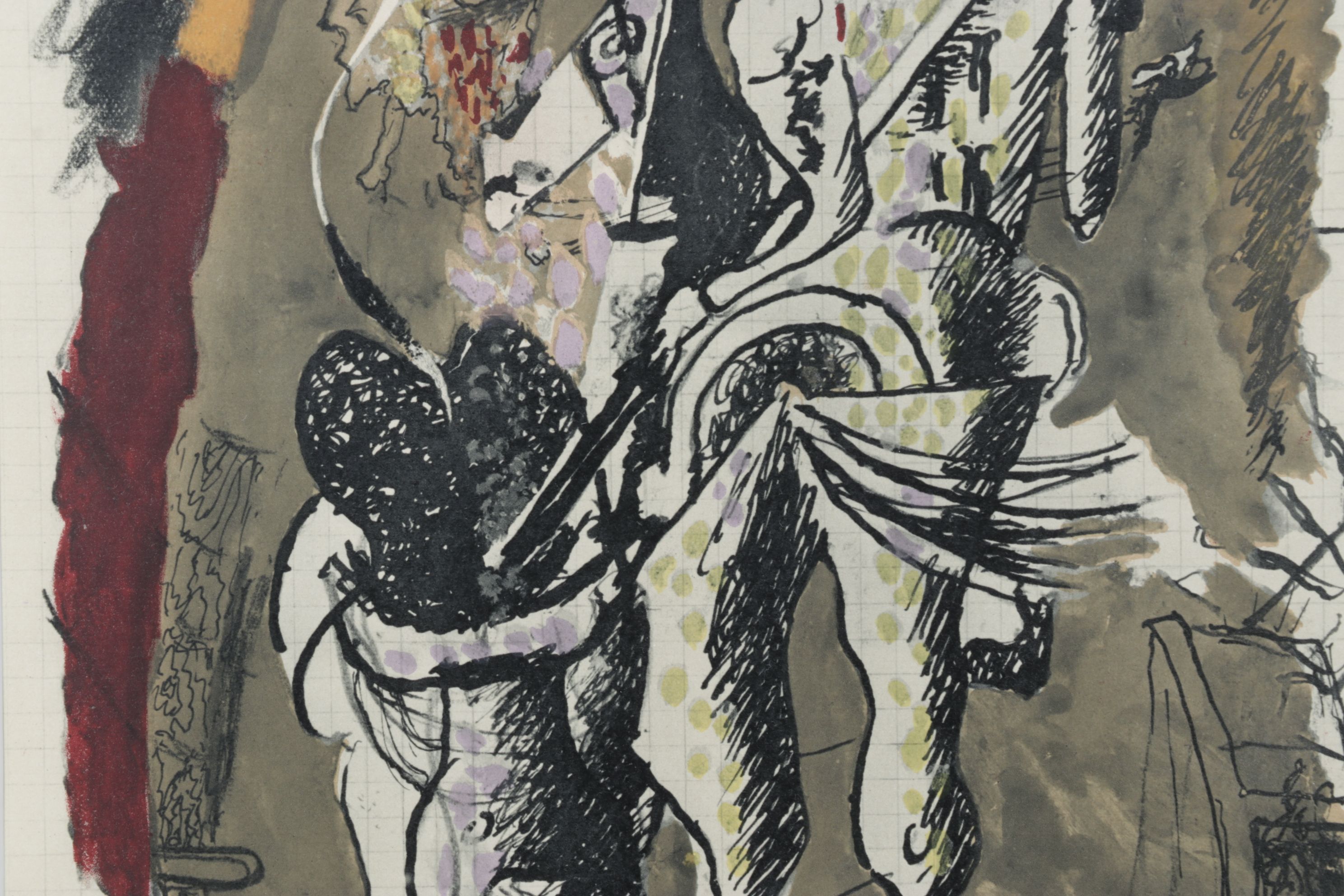 Color Lithograph After Georges Braque "Matador and Bull III", 1955