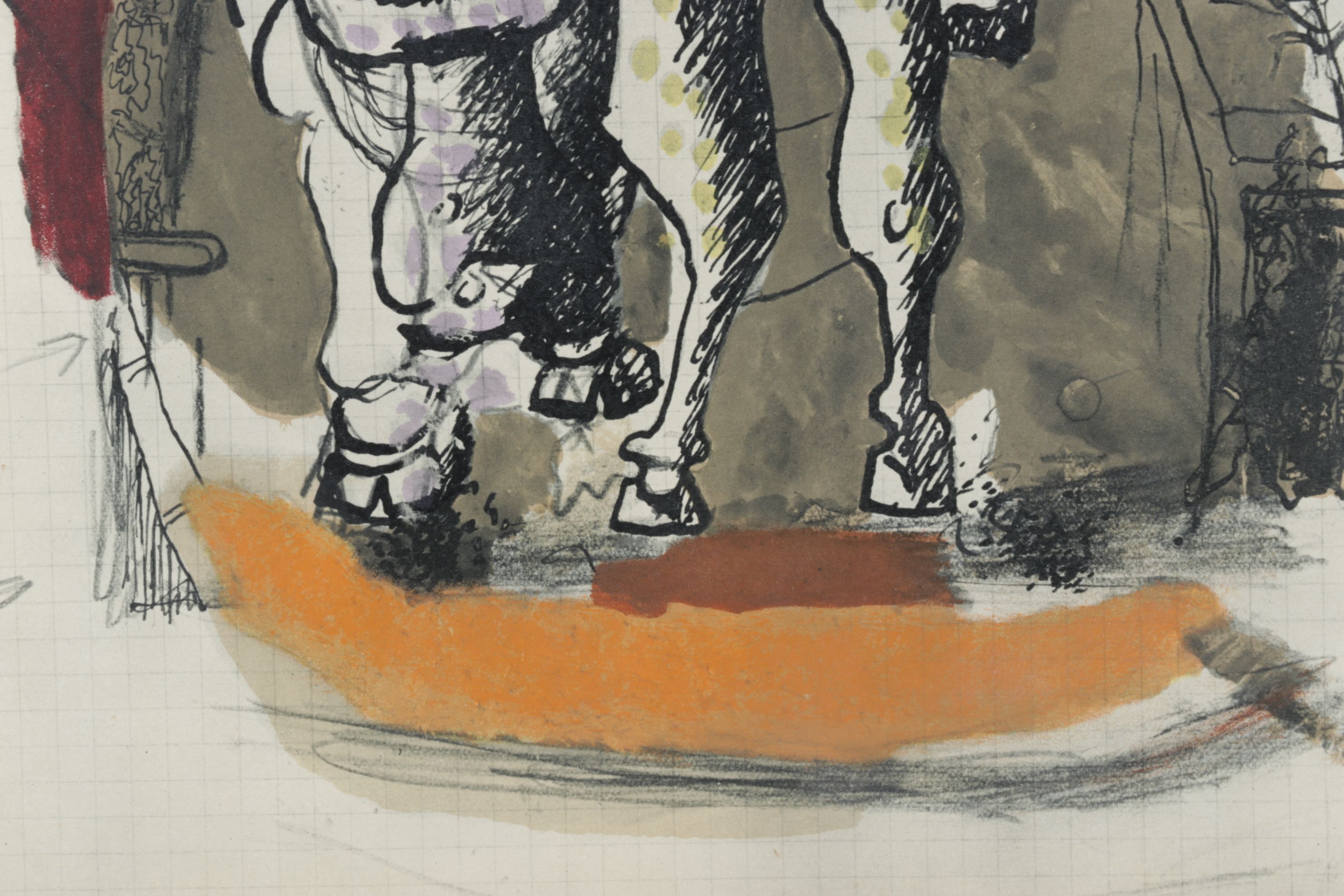 Color Lithograph After Georges Braque "Matador and Bull III", 1955
