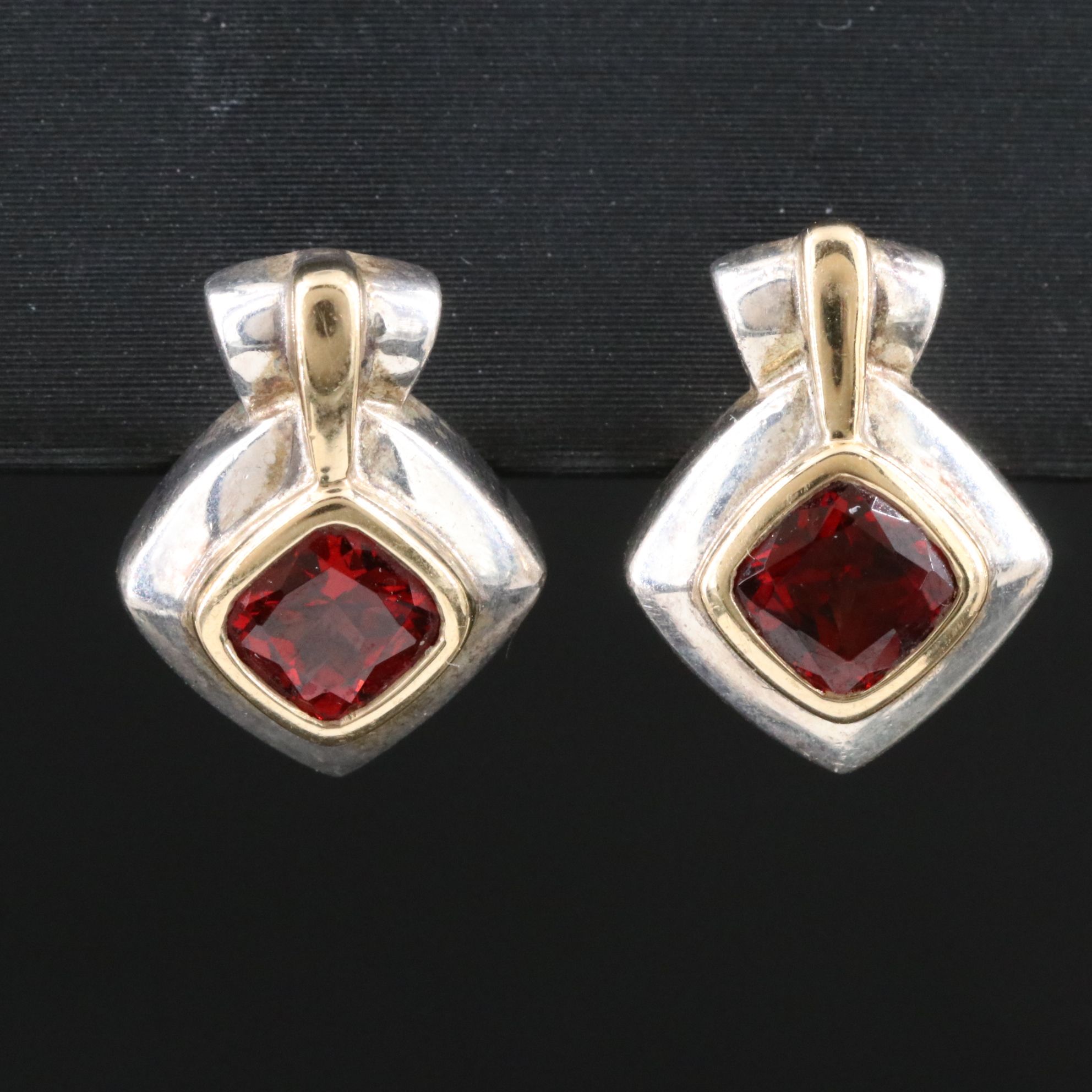 Sterling Gemstone Earring Selection with 18K Accents