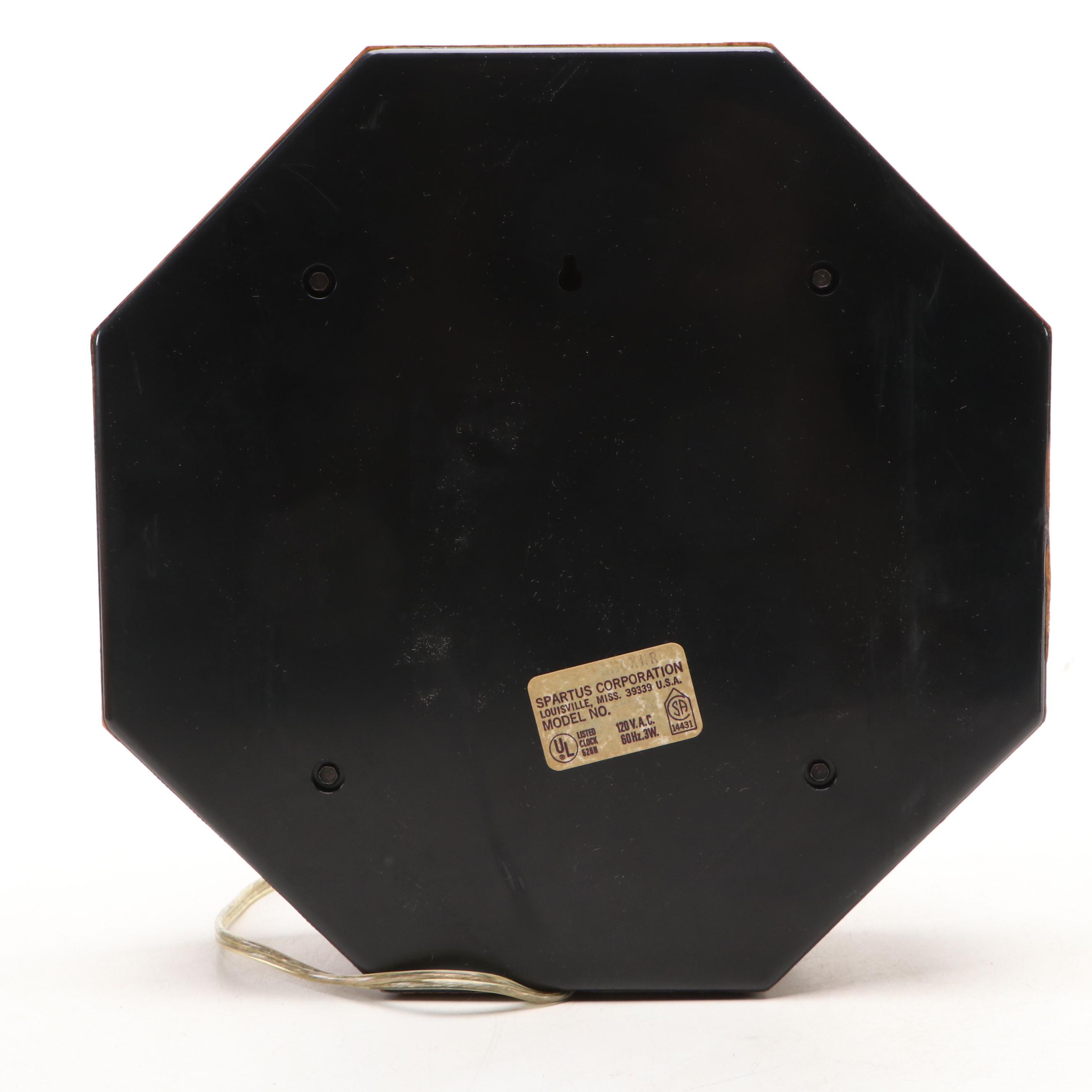 Spartus Zodiac Wheel Electric Mantel Clock