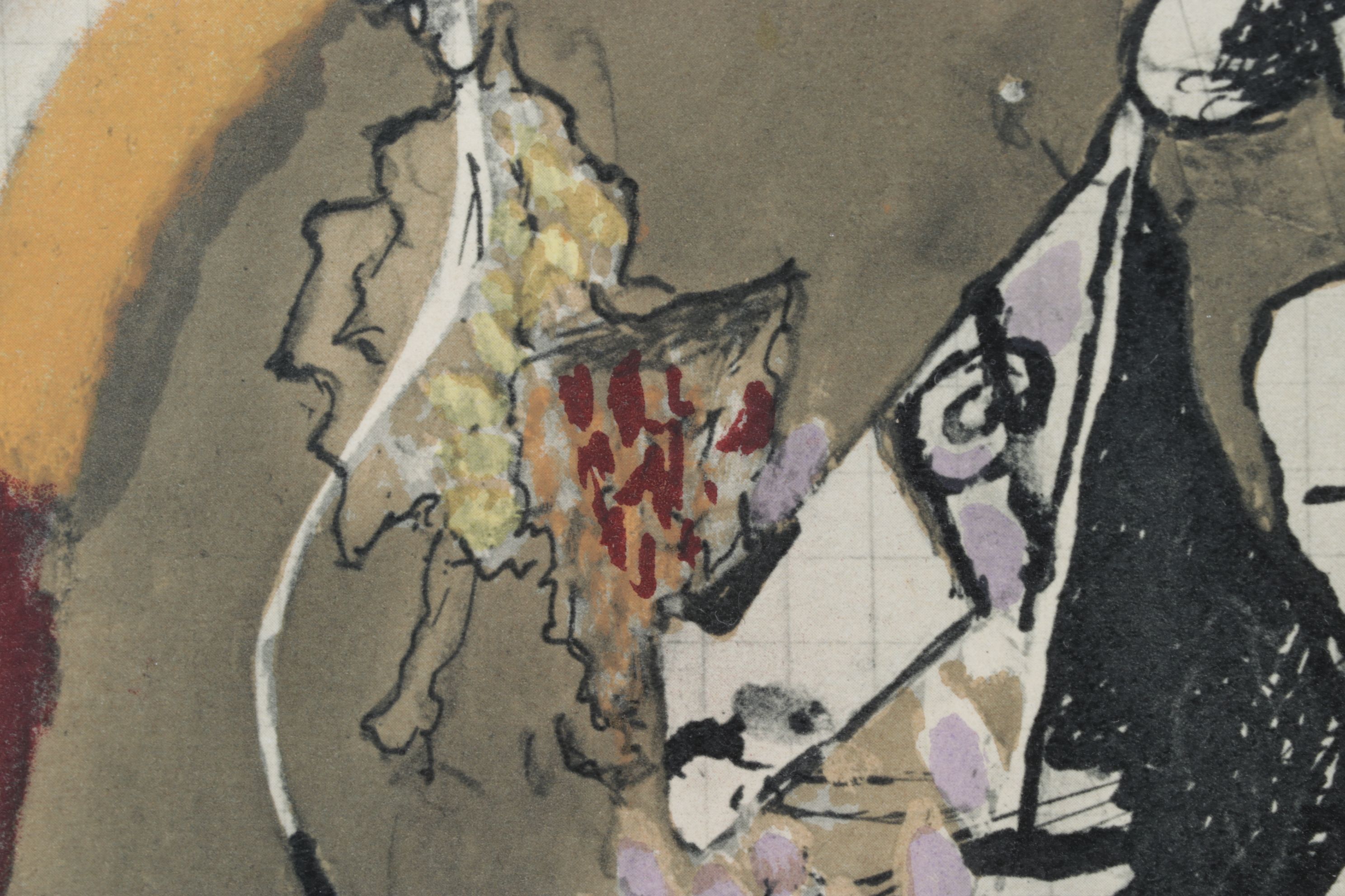 Color Lithograph After Georges Braque "Matador and Bull III", 1955