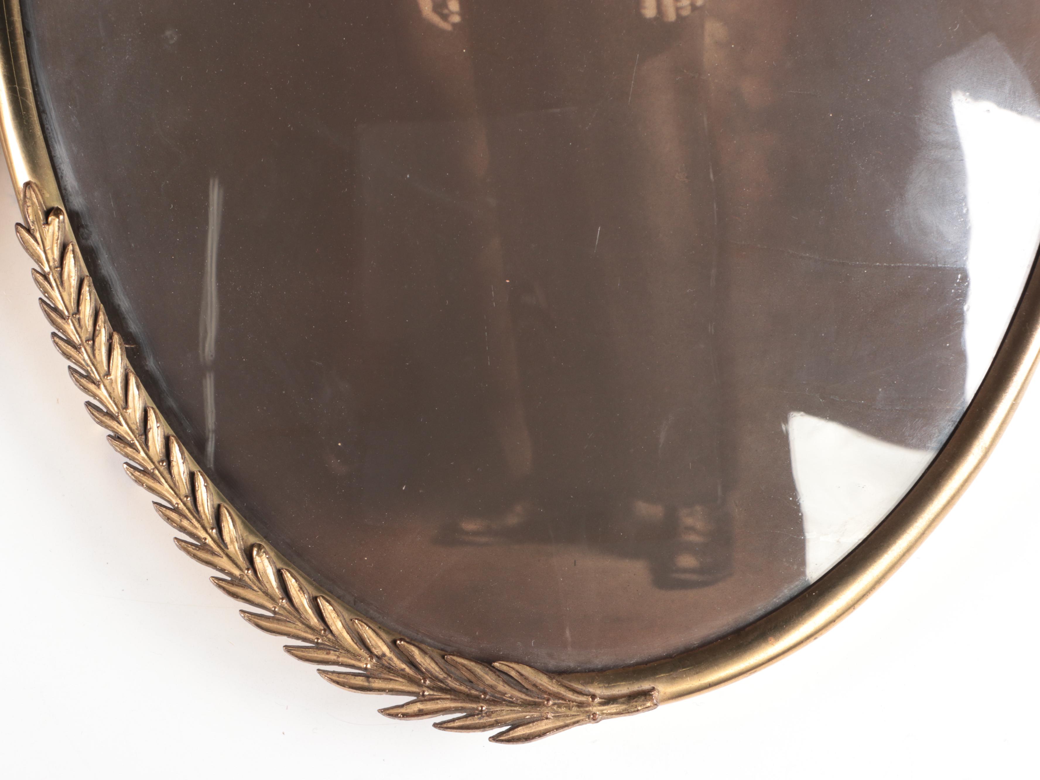 Portrait Photogravure of Man in Navy Uniform with Frame