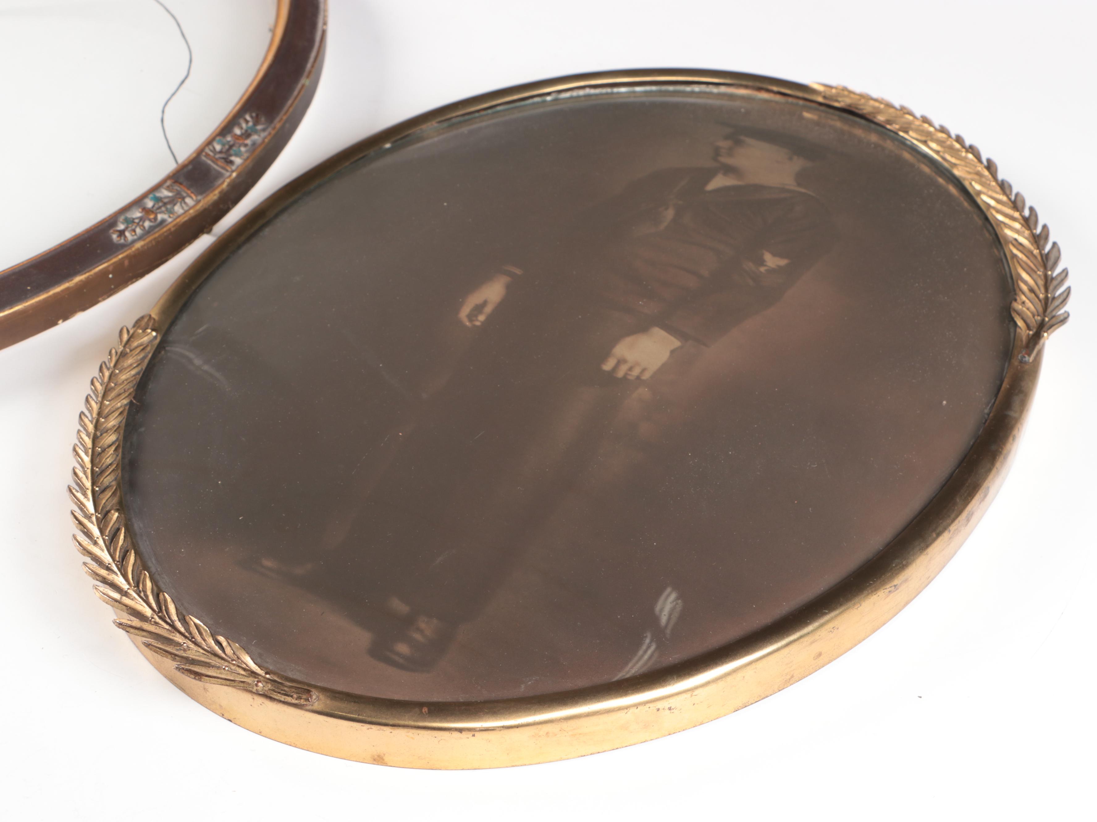 Portrait Photogravure of Man in Navy Uniform with Frame