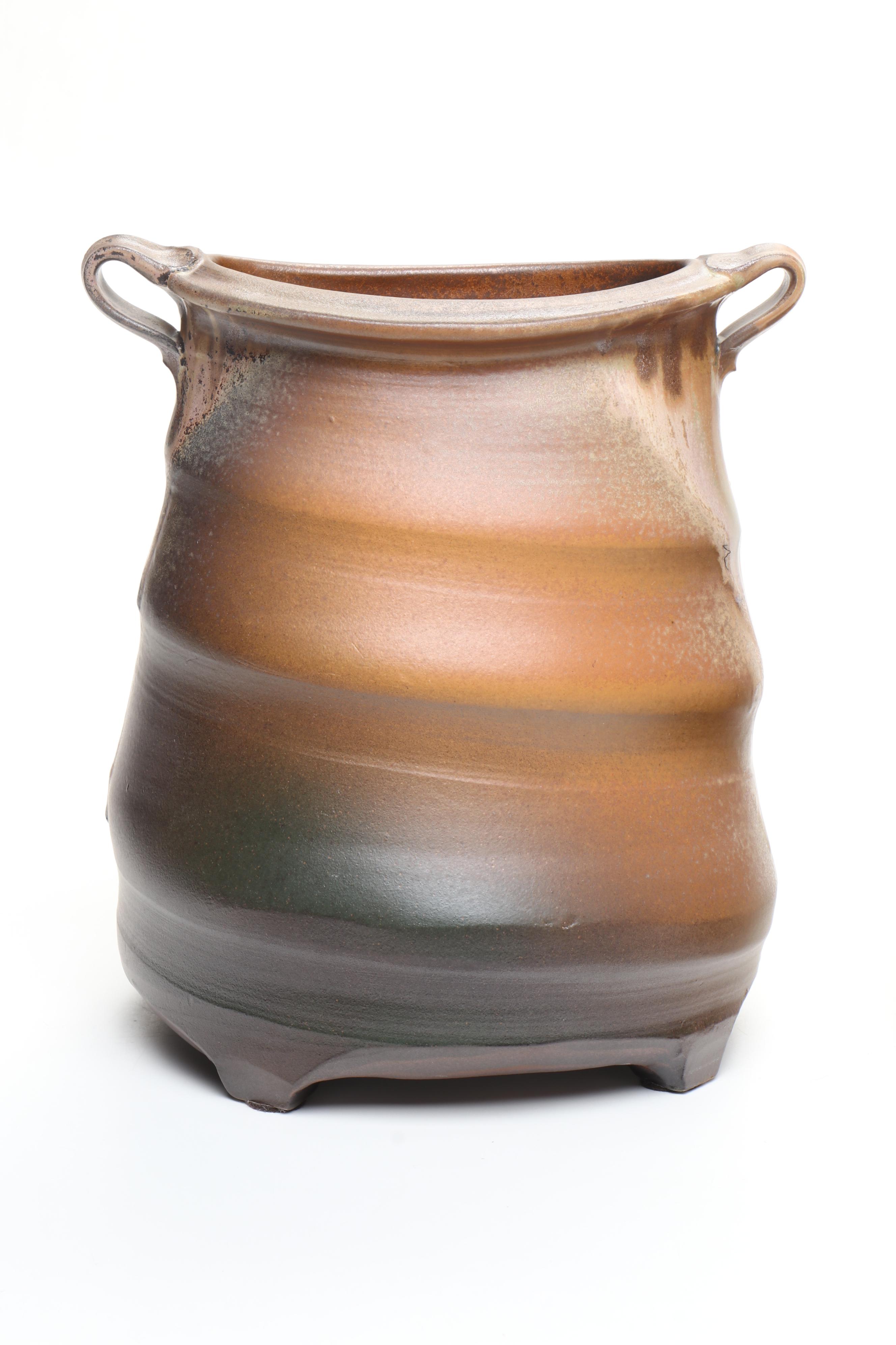 Artist Signed Art Pottery Ewer, Vase, and Bowl