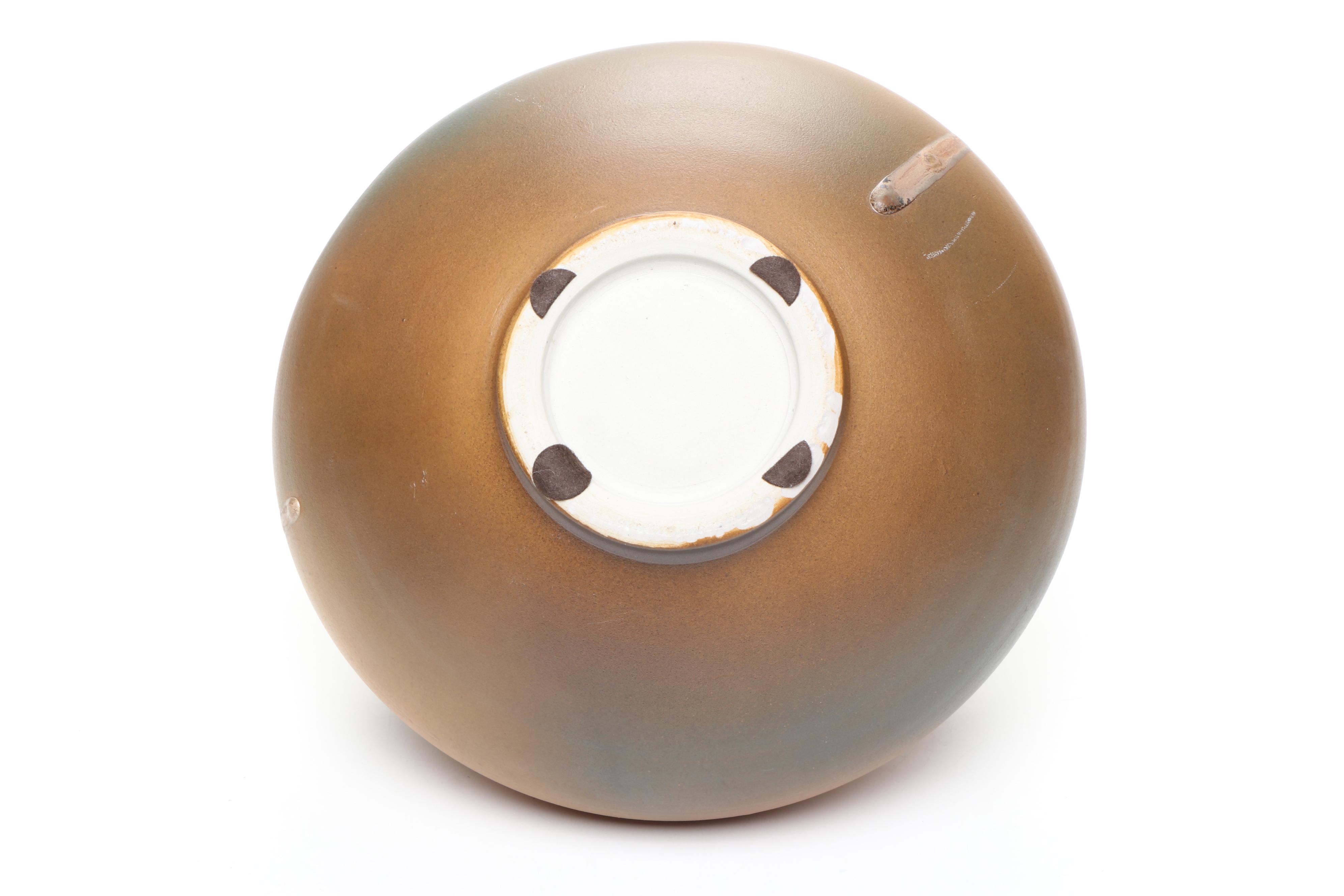 Artist Signed Art Pottery Ewer, Vase, and Bowl