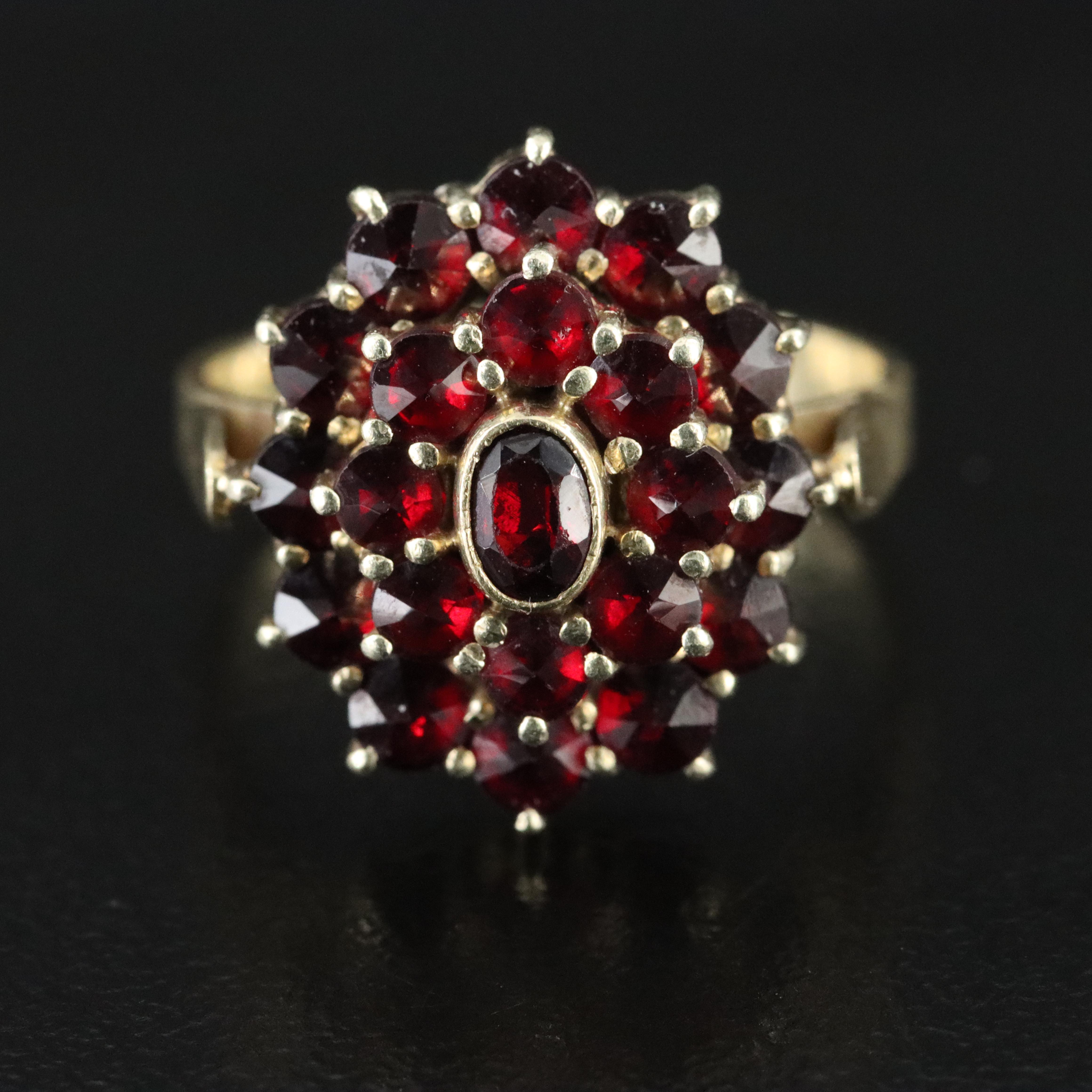 14K Garnet Ring