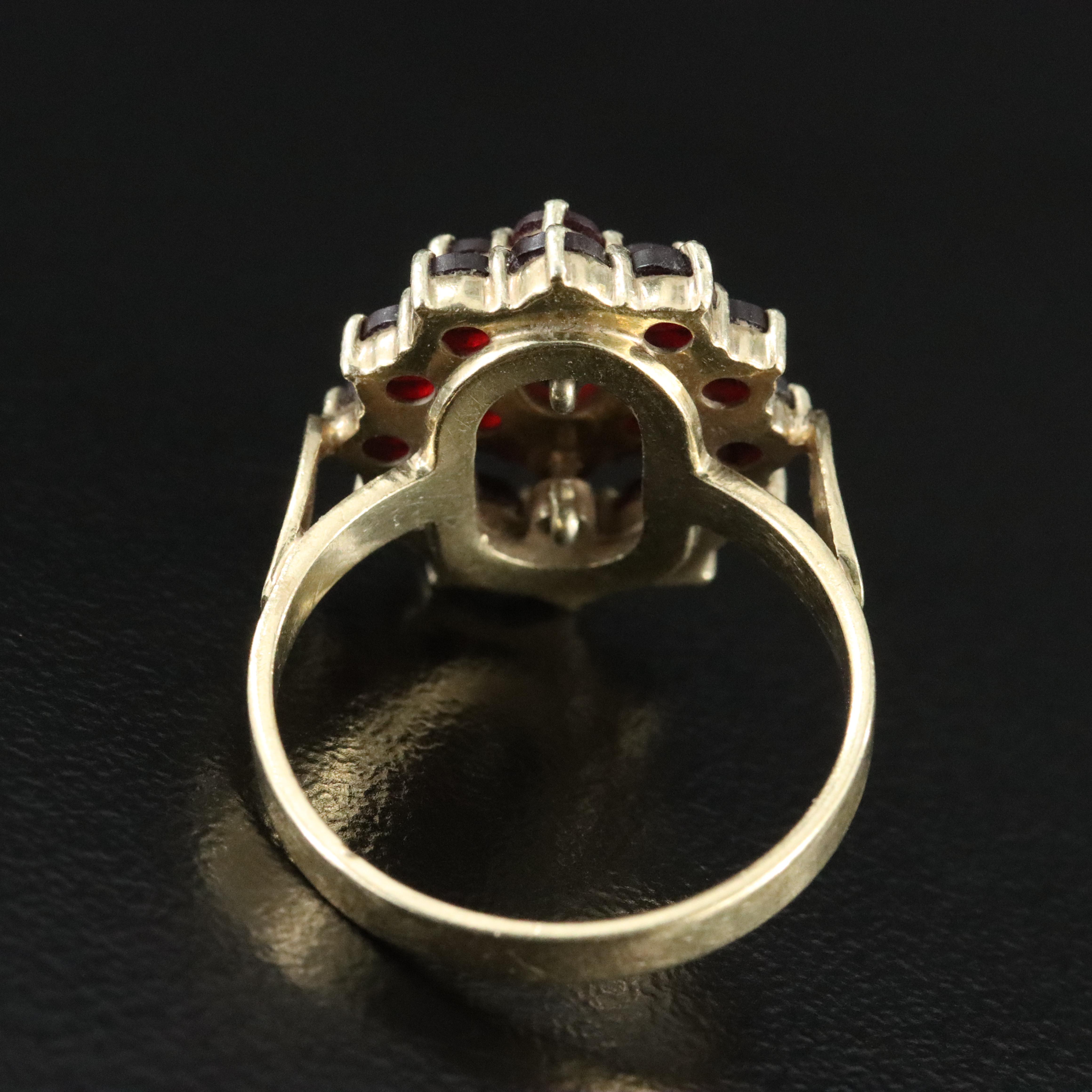 14K Garnet Ring