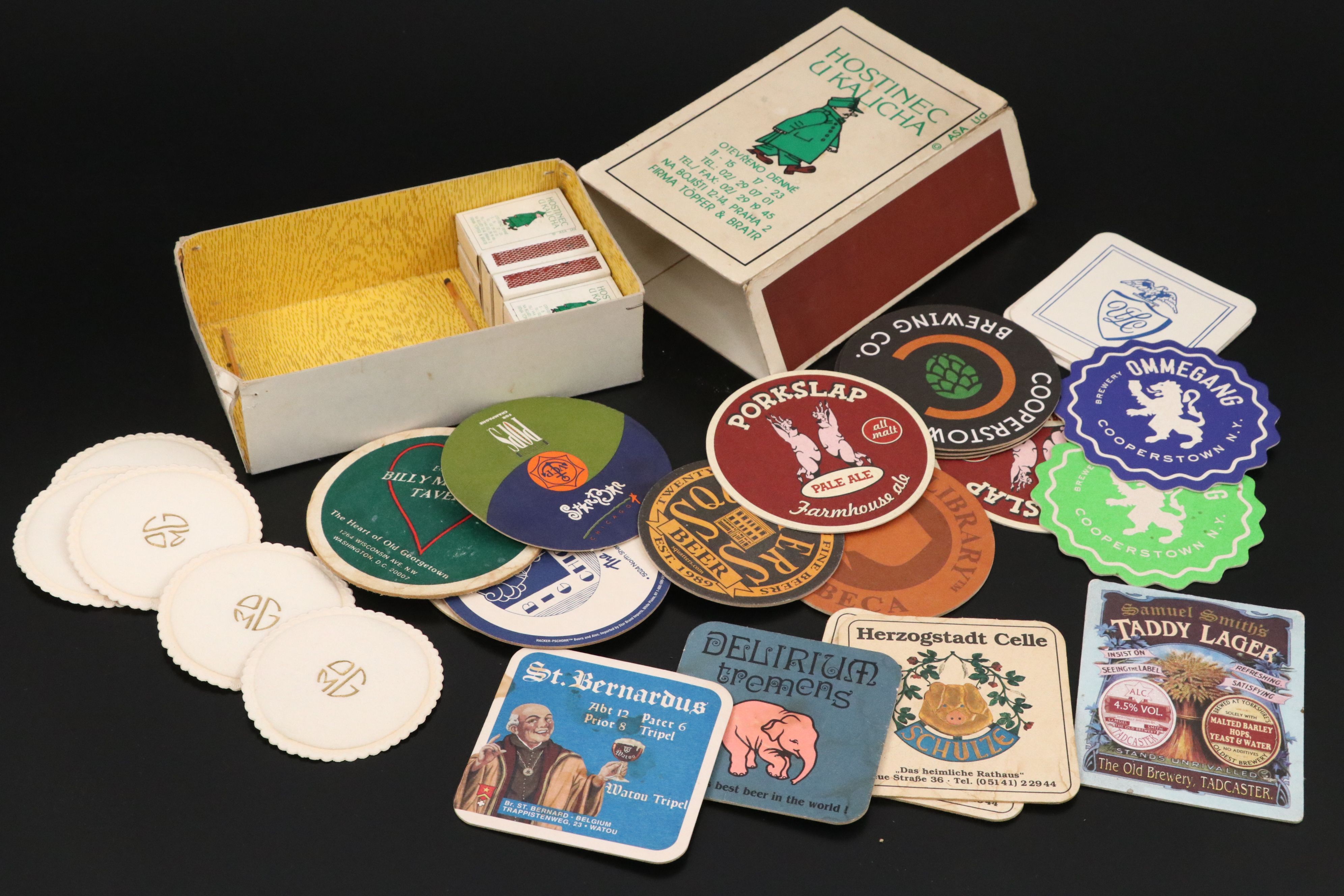 Stieff Pewter with Other Decanter Tags and Barware, Mid to Late 20th Century