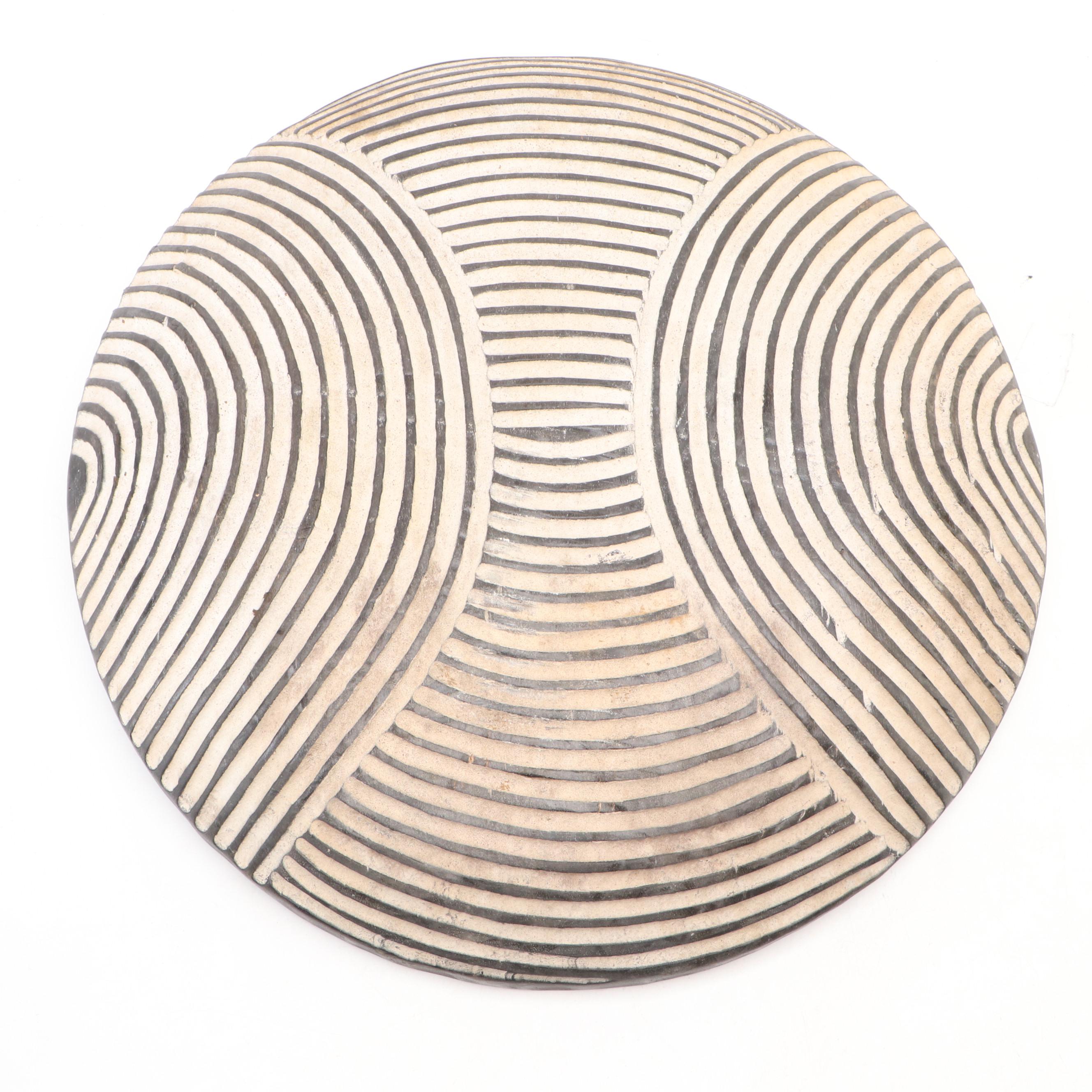 Cameroon Tikar Peoples Carved and Pigmented Wood Shields