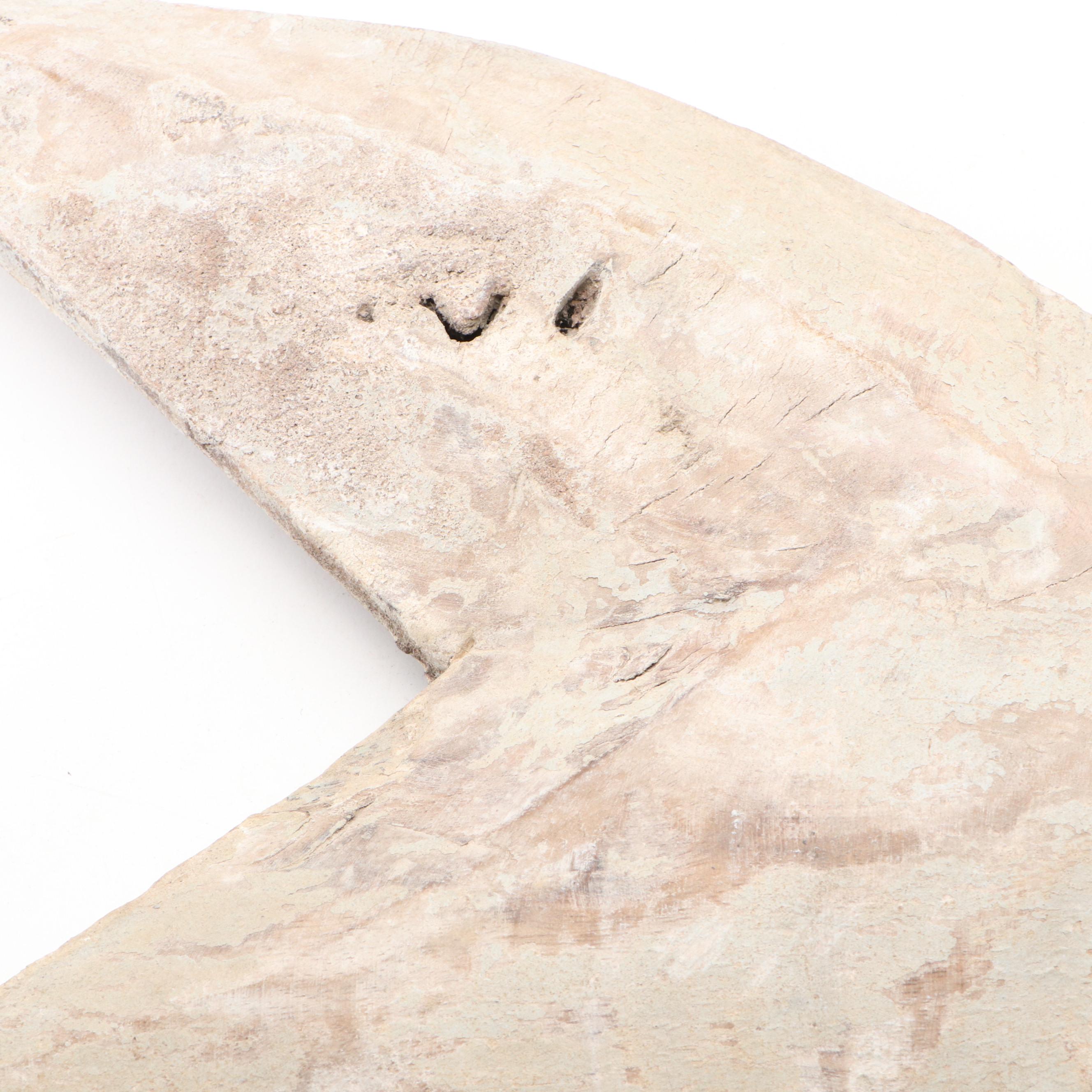 Indonesian Hand-Carved Painted Wood Fish Wall Décor