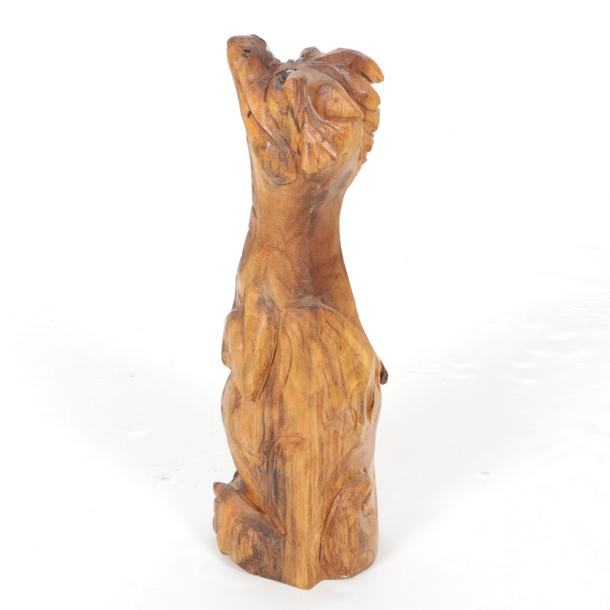 Small Chainsaw Sculpture Wooden Begging Dragon