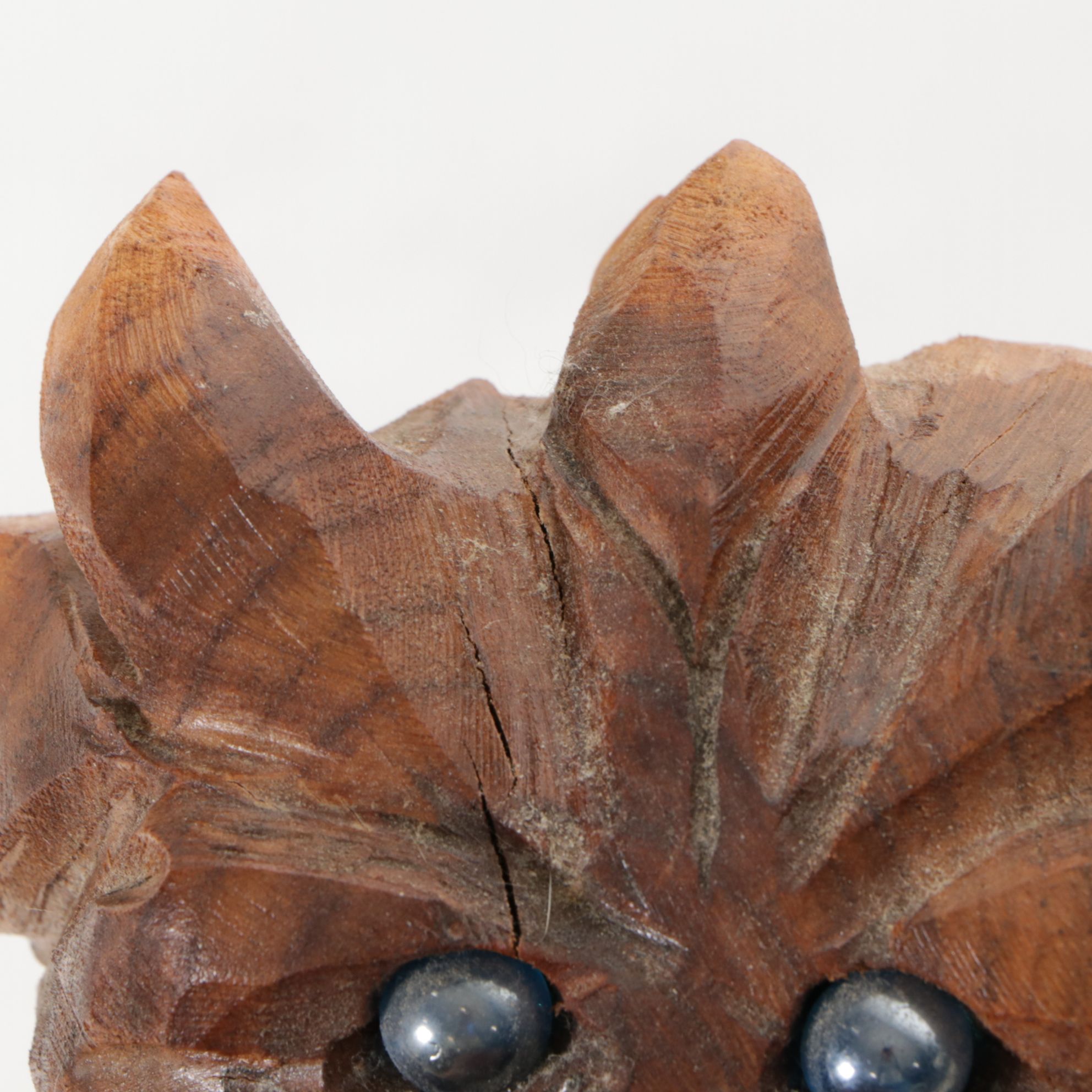 Small Chainsaw Sculpture Wooden Begging Dragon