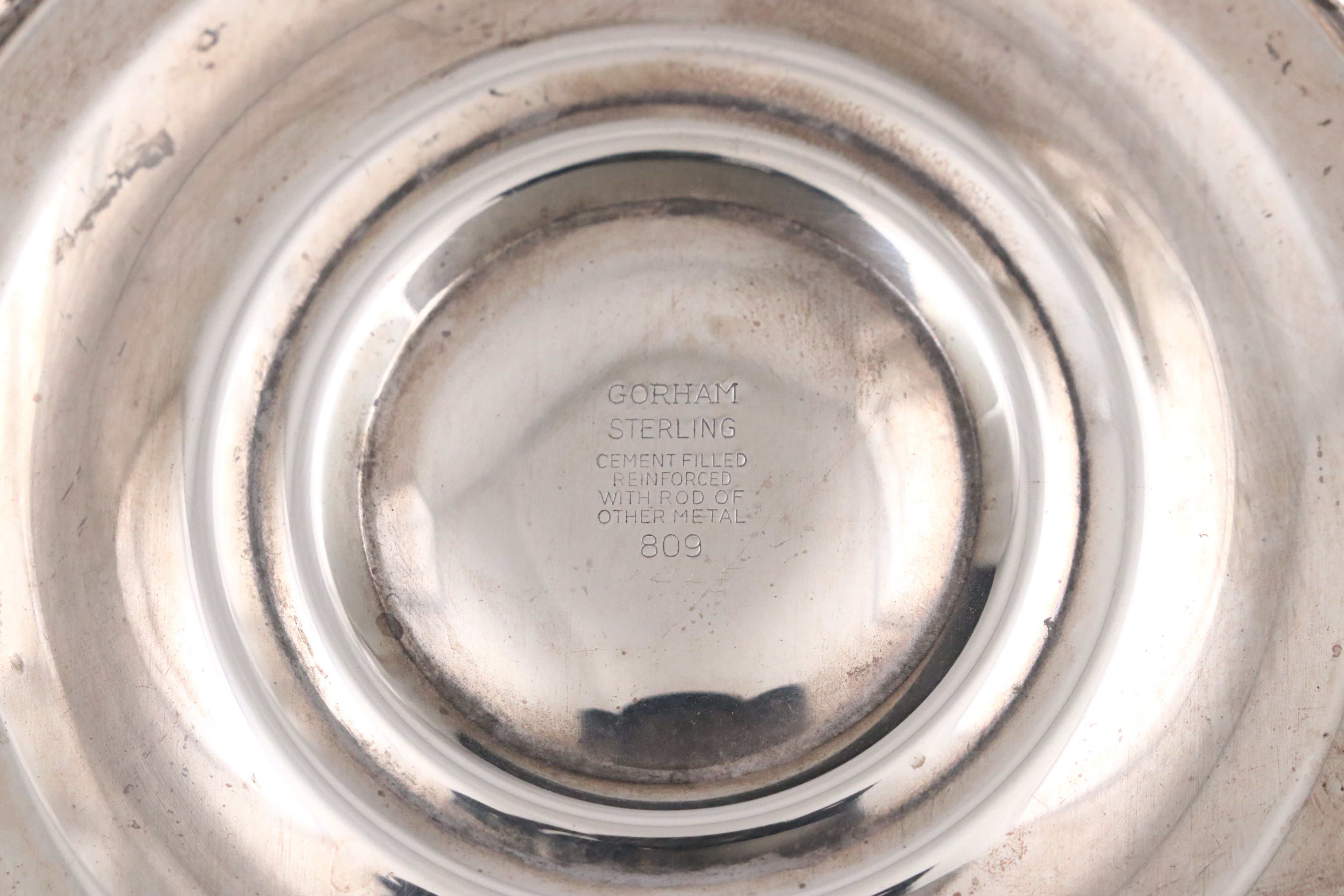 Gorham "Cambridge" Weighted Sterling Silver Three-Light Candelabra