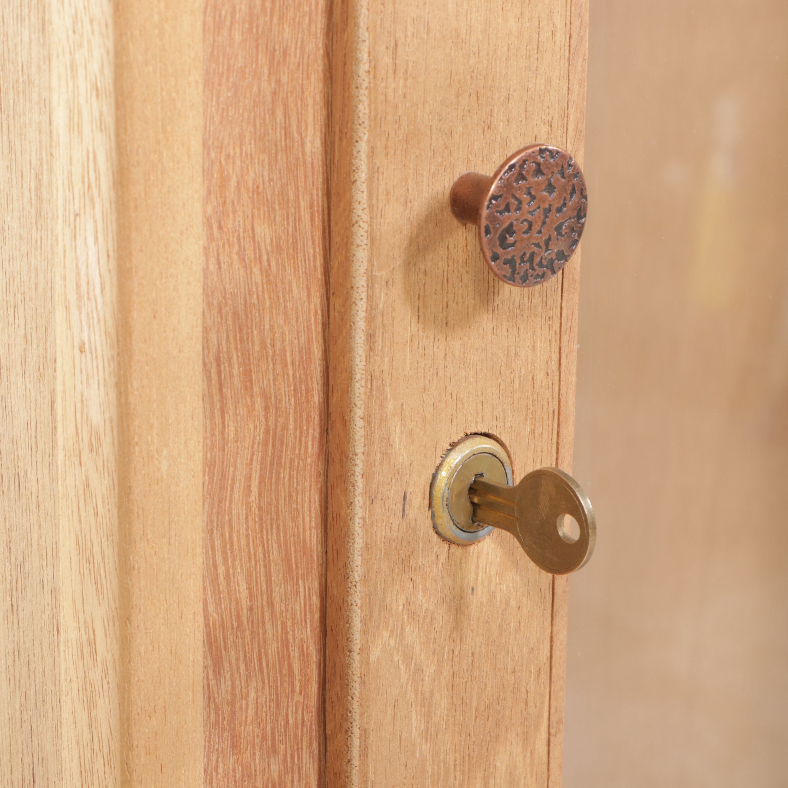 Pine and Glass Gun Cabinet