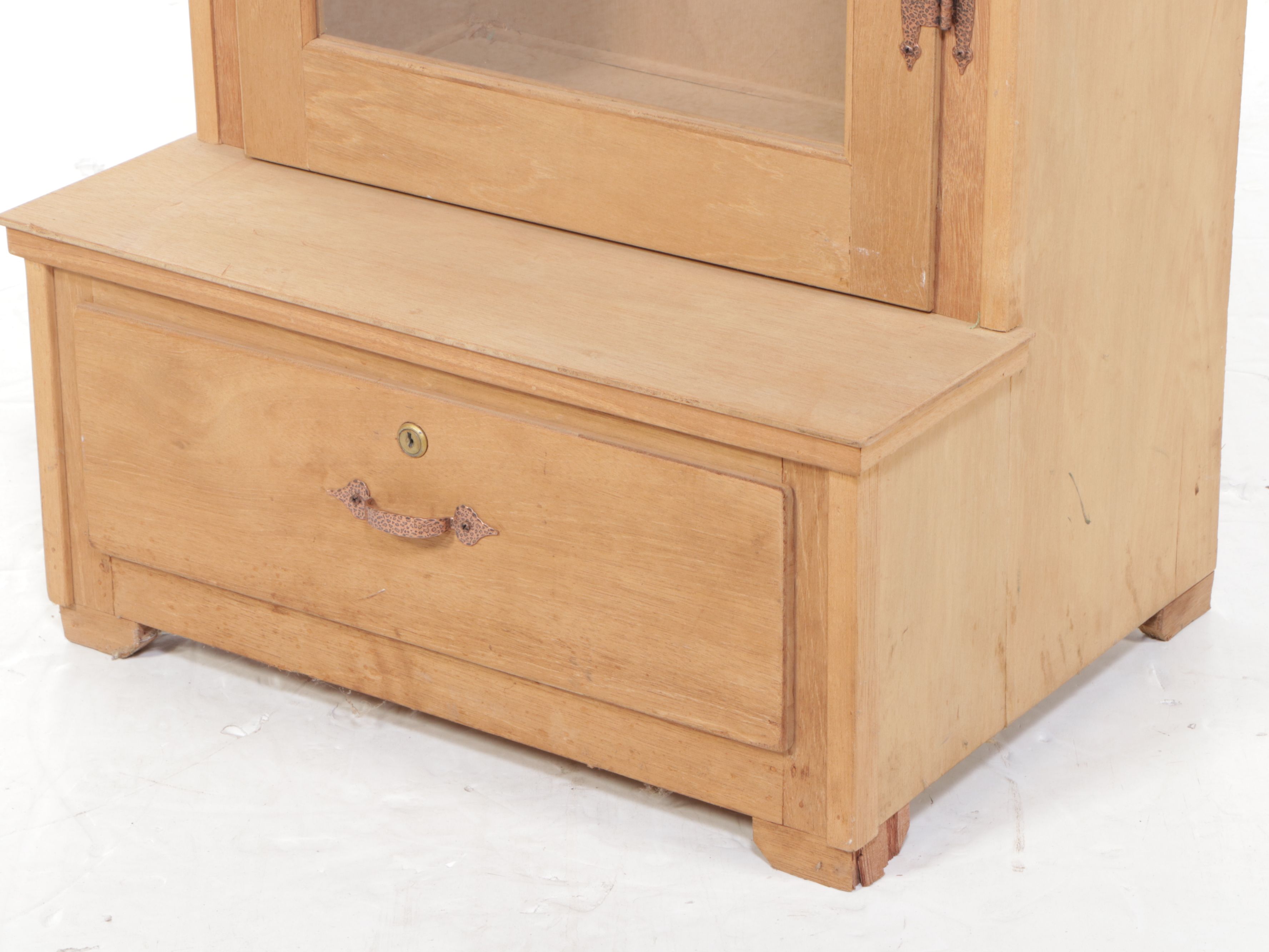 Pine and Glass Gun Cabinet