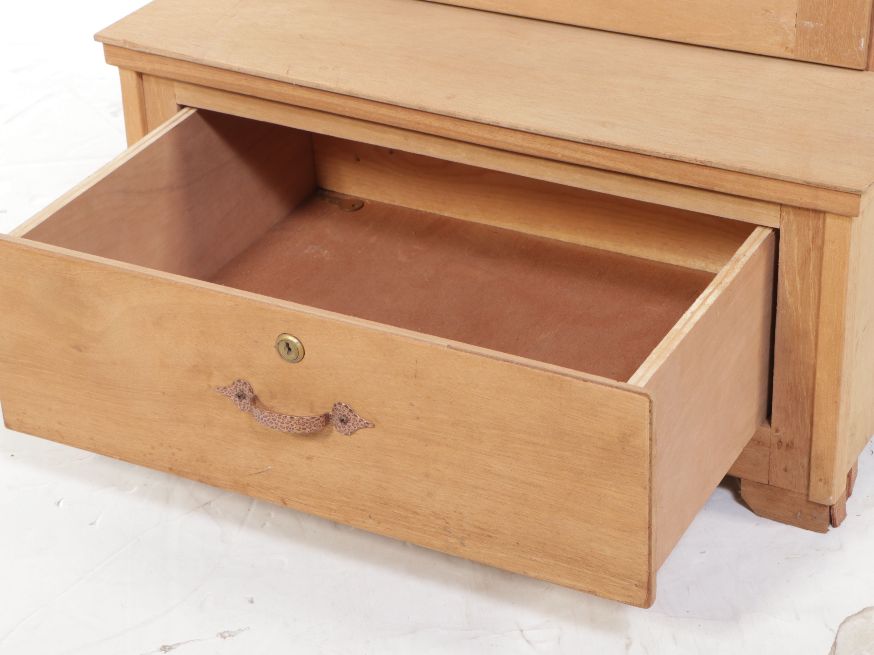 Pine and Glass Gun Cabinet